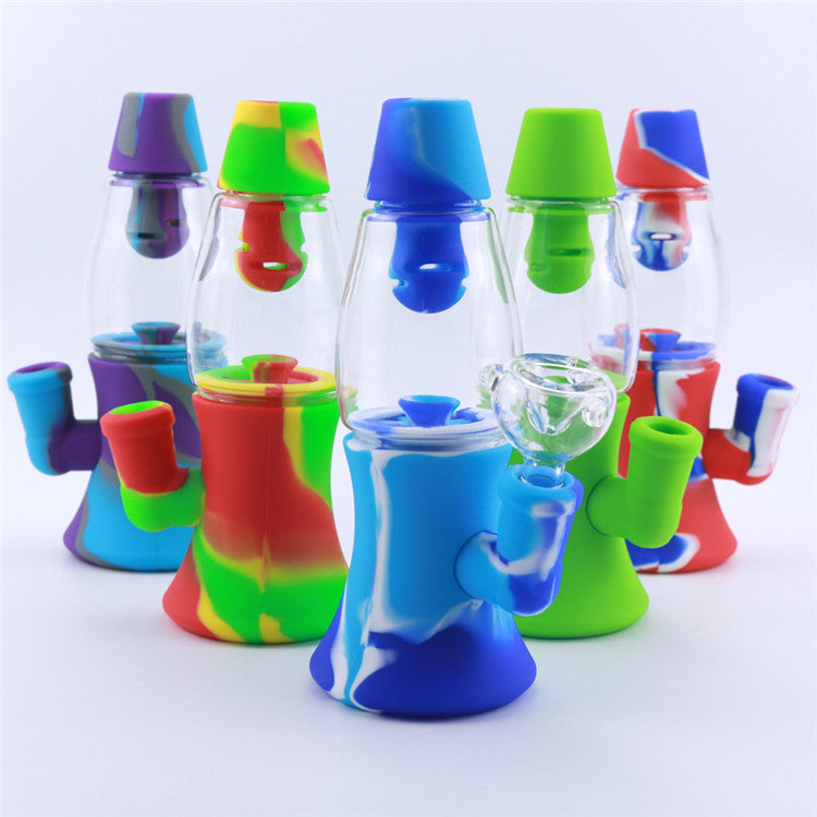 7 Camouflage Fountain Silicone Dab Rig