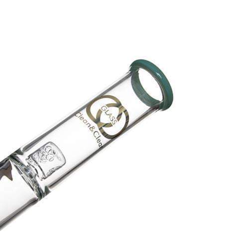 16 inch Glass Bong with Flower of Life perc and SOL splash guard 18.8mm