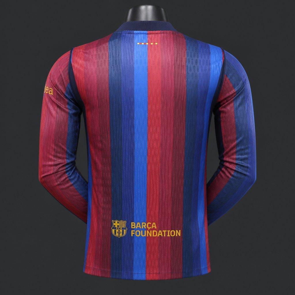 2026/2027 Barcelona Home Long Sleeve Football Shirts（Player version）