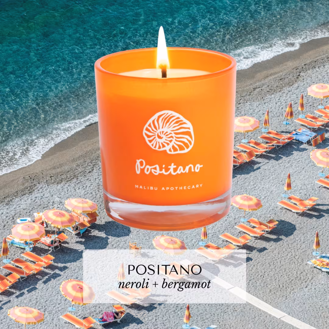 Malibu Apothecary  Positano | Neroli + Orange Blossom Candle