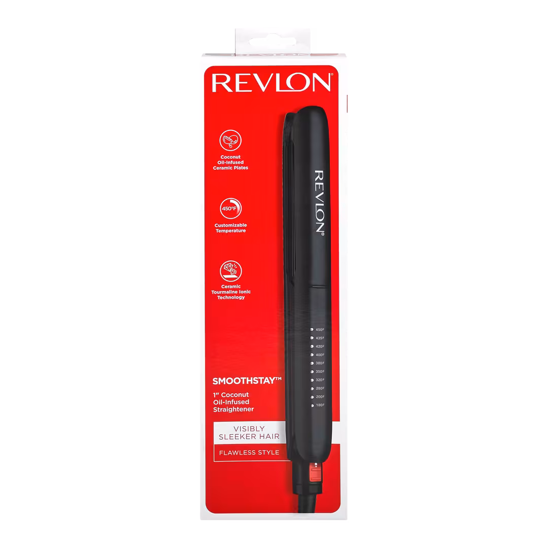 Revlon  SmoothStay 1'' Coconut Oil-Infused Straightener