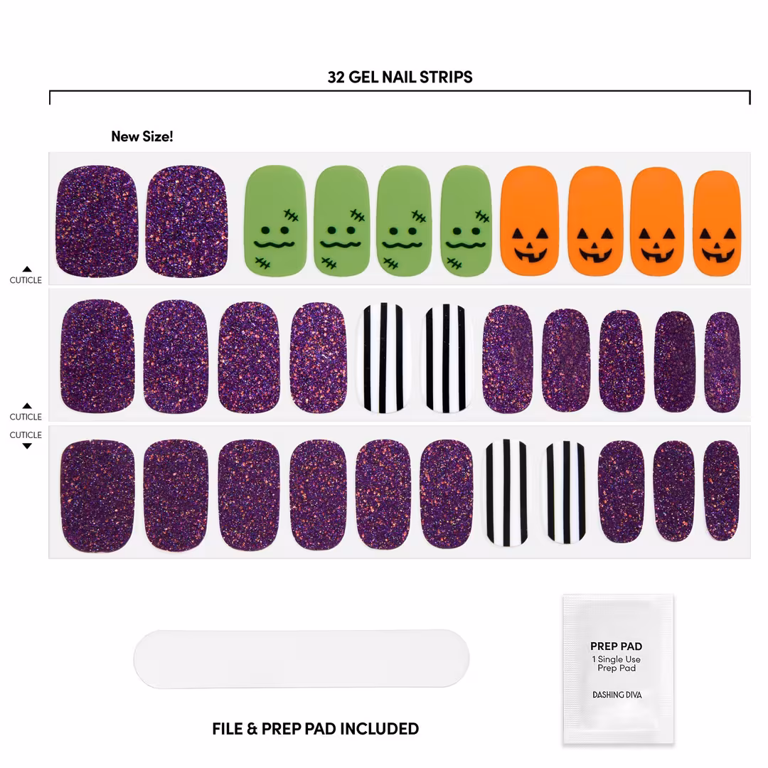 Dashing Diva  GLOSS, Gel Nail Strips, Monster League