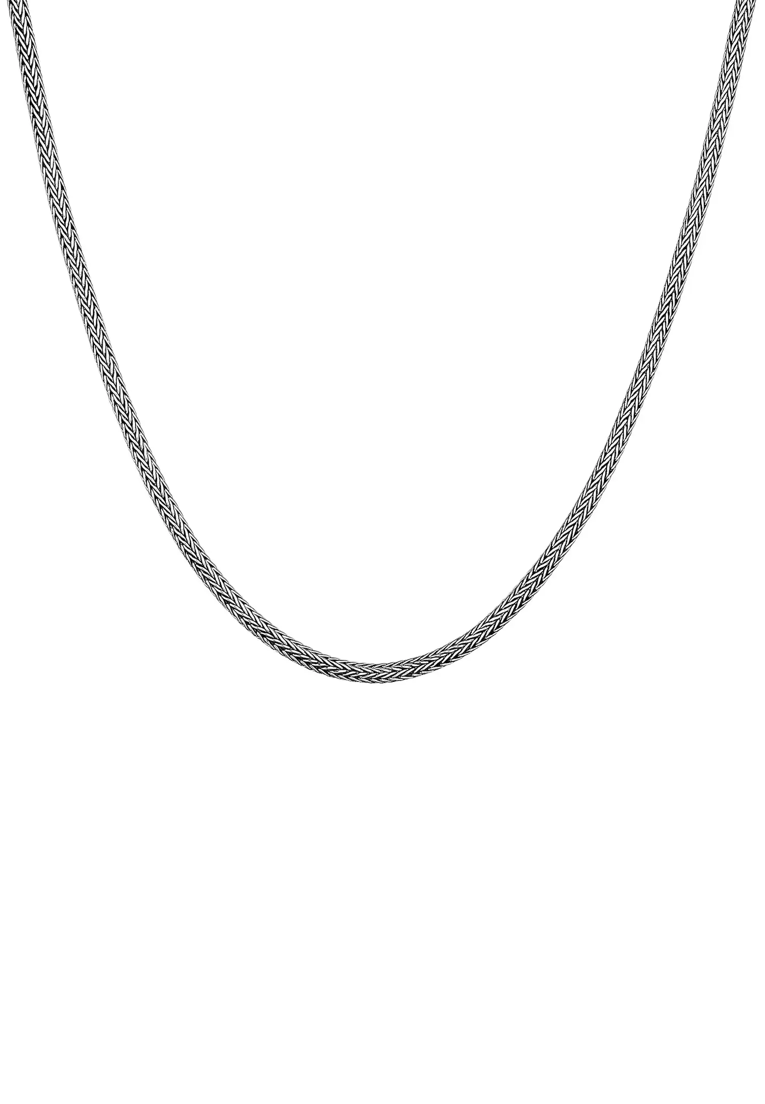 Herren Basic Schlangenkette Oxidiert 925 Sterling Silber