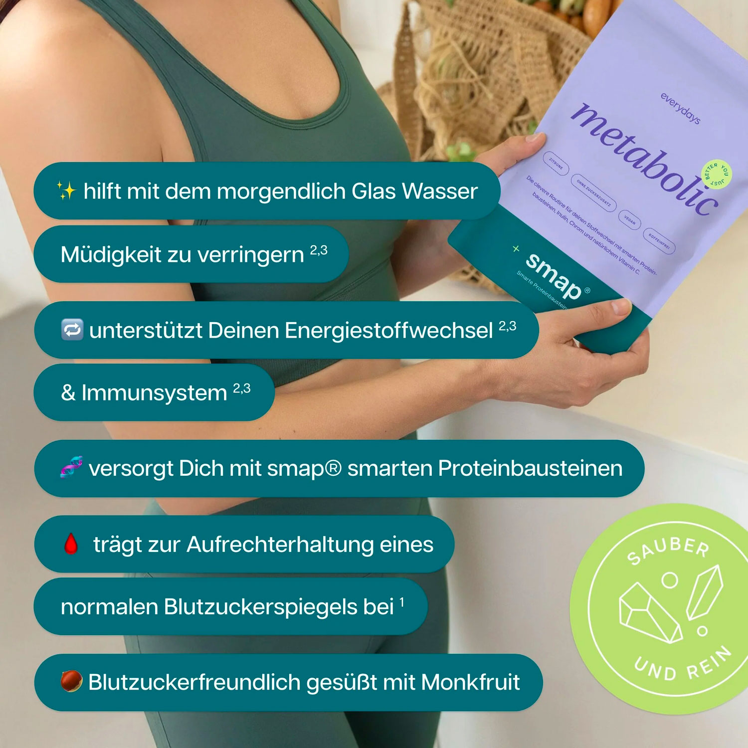 metabolic +smap® - Stoffwechsel-Komplex mit Aminosäuren, Vitaminen & Mineralstoffen