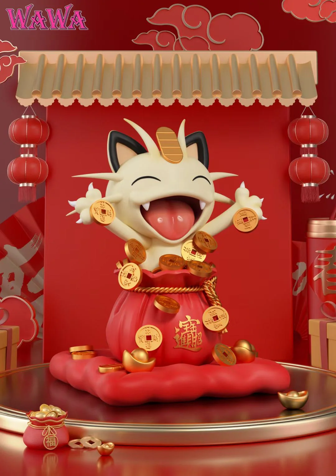 WAWA Studio - Lucky Meowth | 招财喵喵