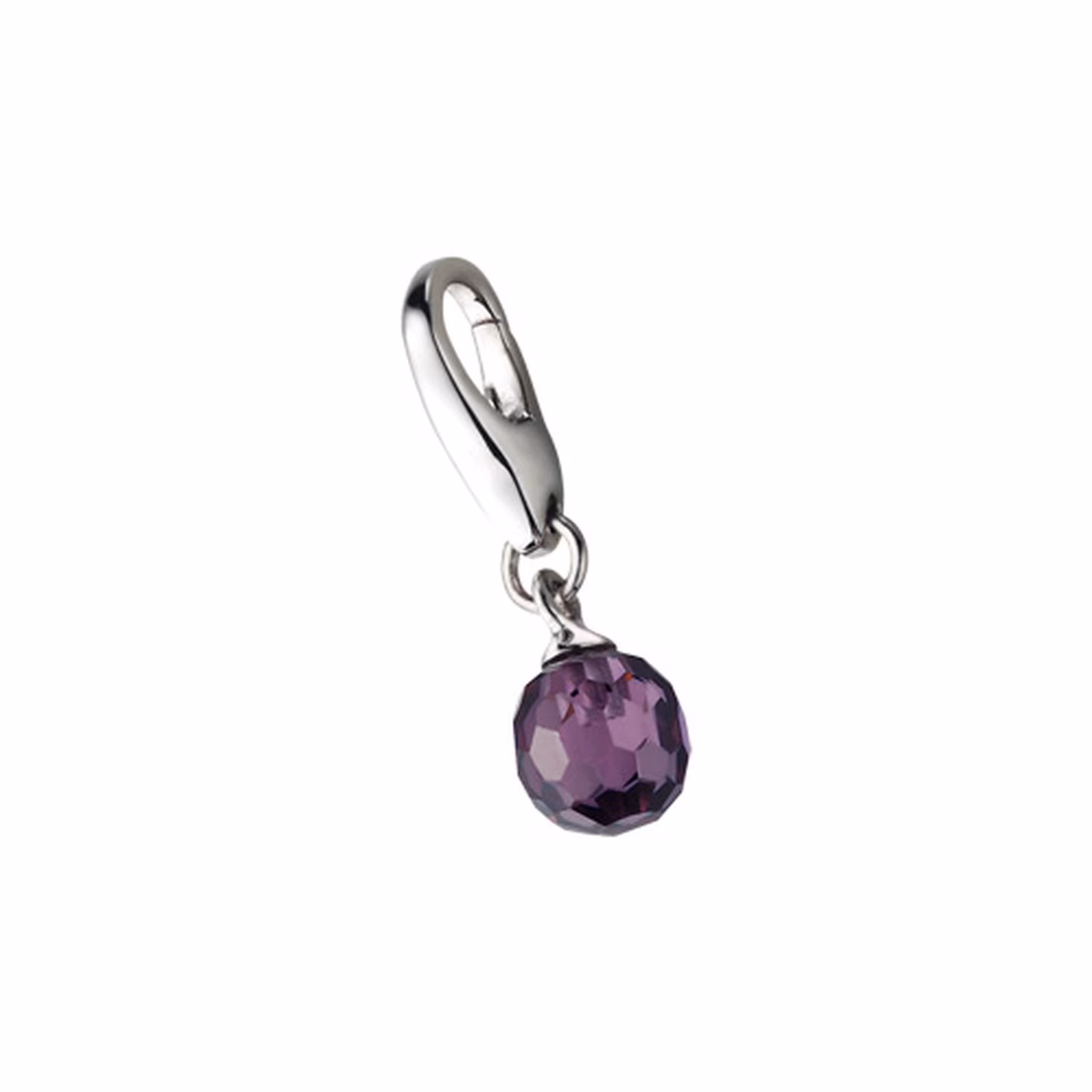 Charm Zirkonia Kugel, Silber 925