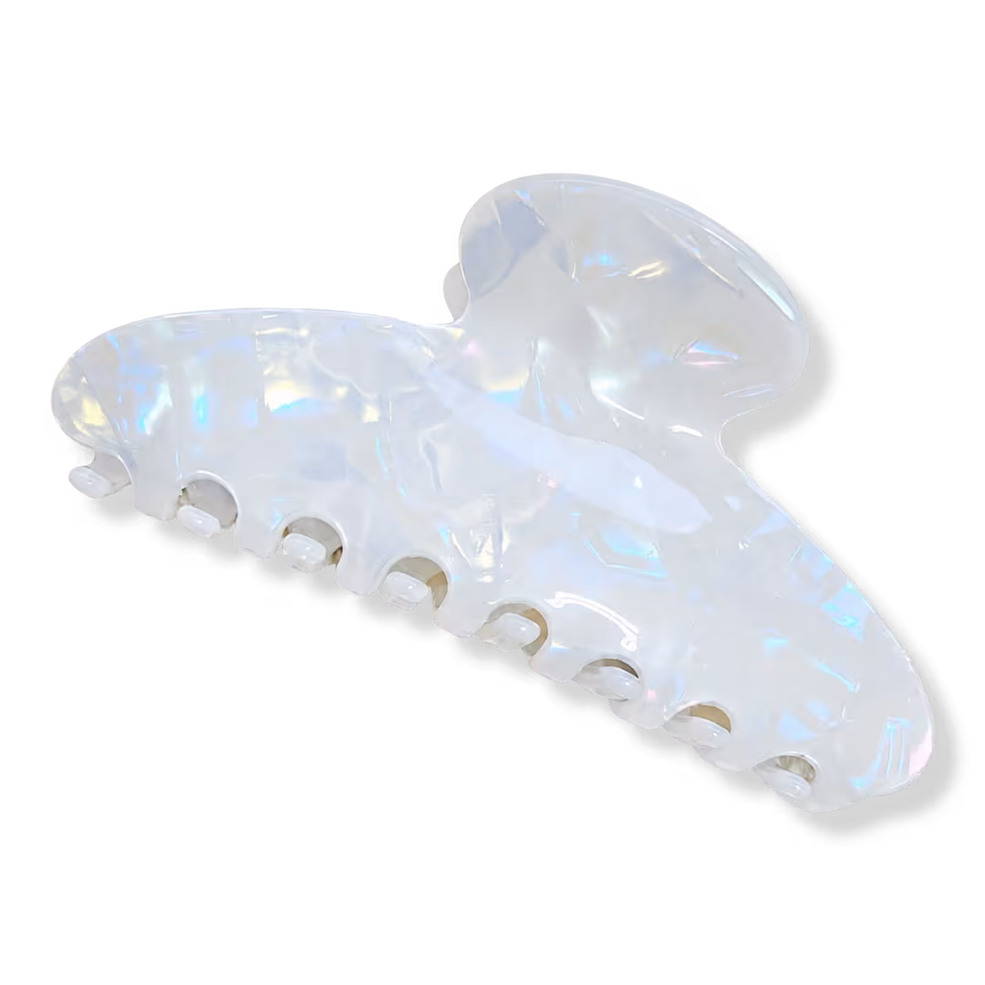 Pink Pewter  Classic Curved Acetate Claw Hair Clip
