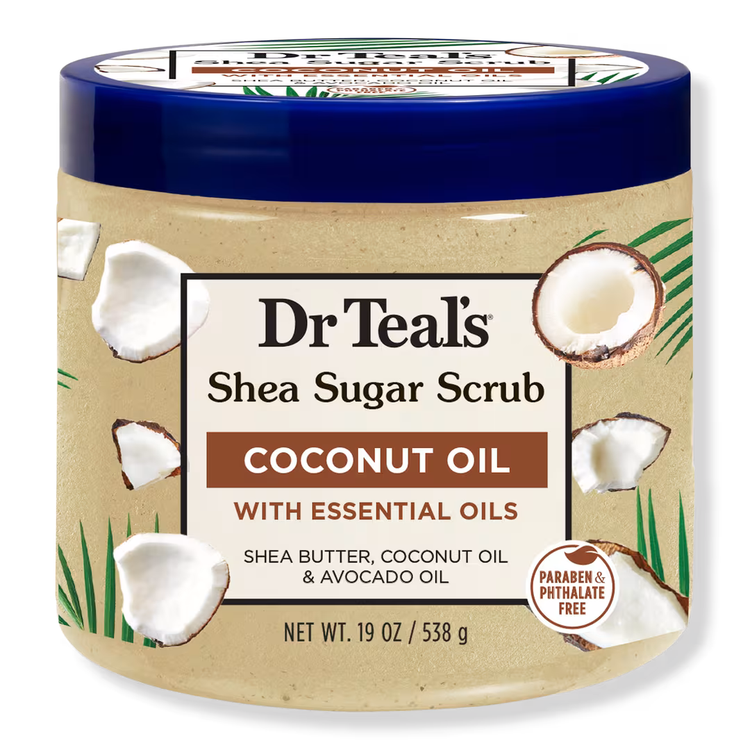 Dr Teal's  Shea Sugar Body Scrub with Coconut Oil and Essential Oils