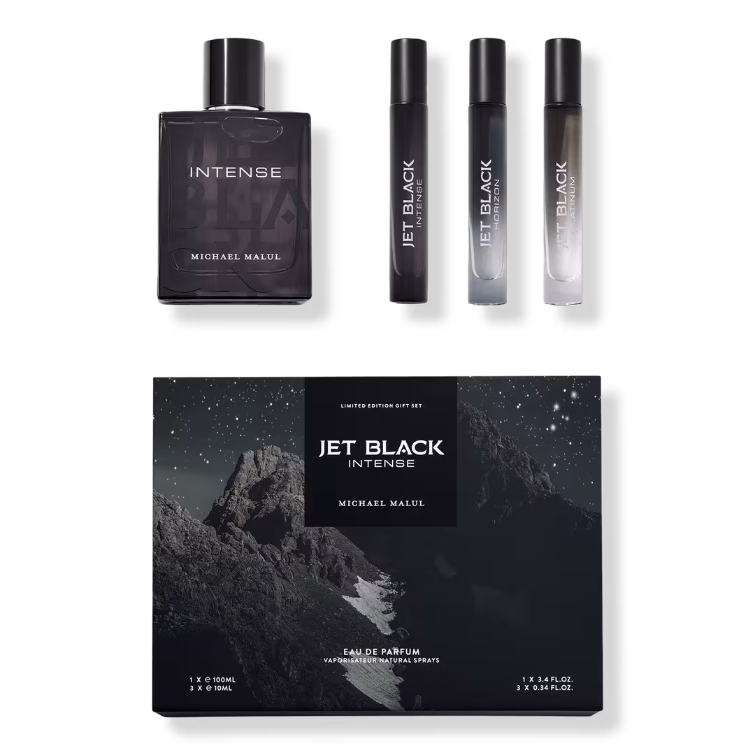 Michael Malul  Jet Black Intense Men's Eau de Parfum Gift Set