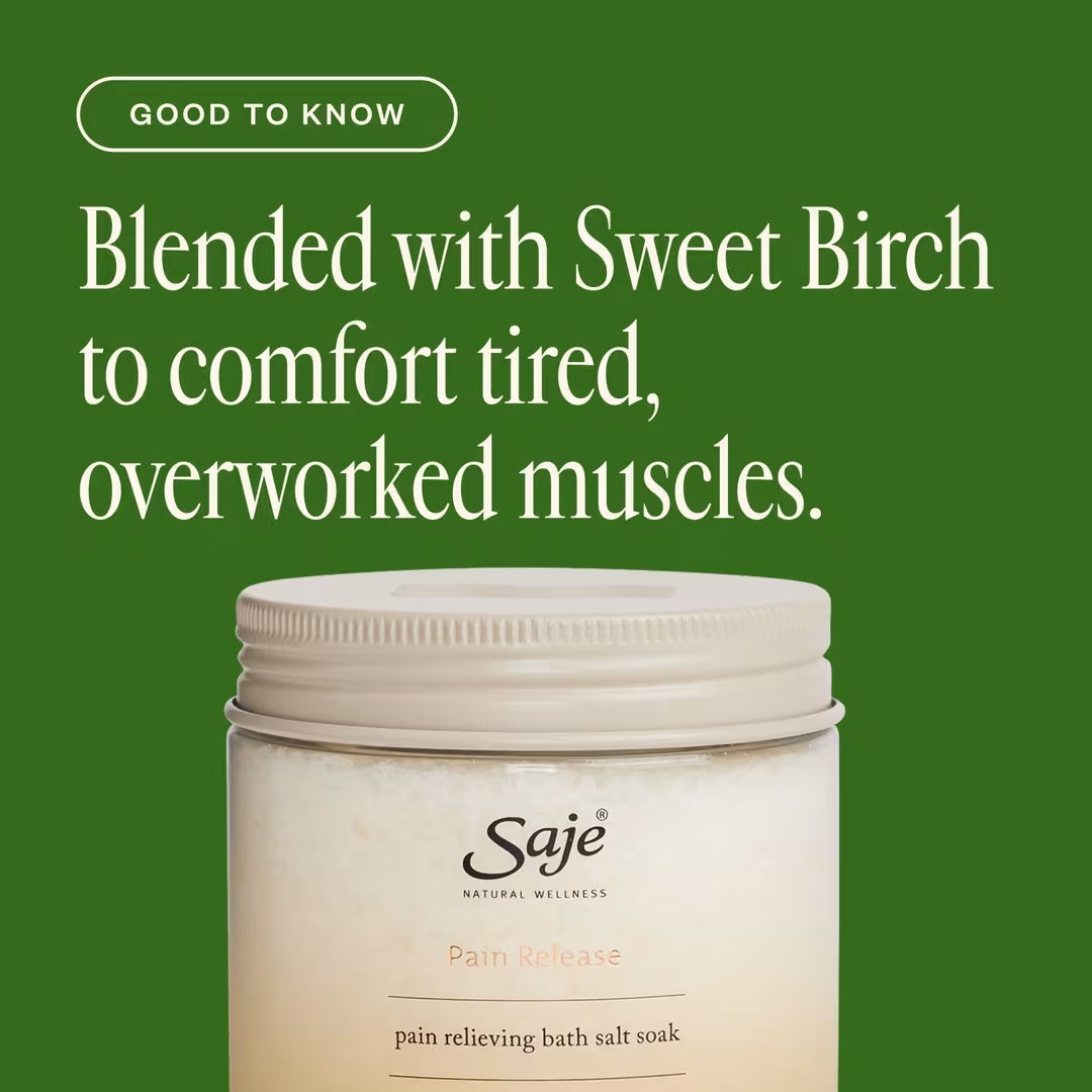 Saje Natural Wellness  Muscle Melt Comforting Bath Salt Soak