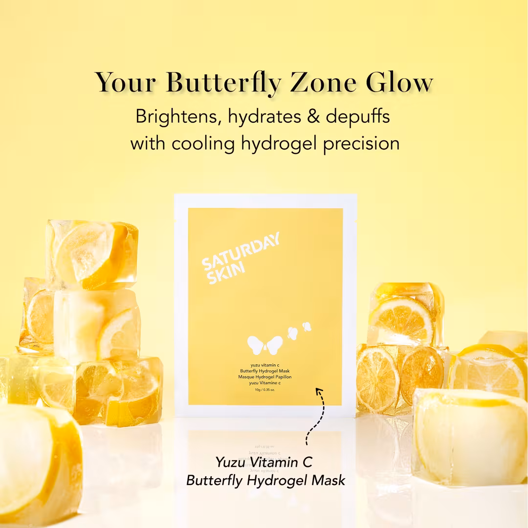 Saturday Skin  Yuzu Vitamin C Butterfly Hydrogel Mask