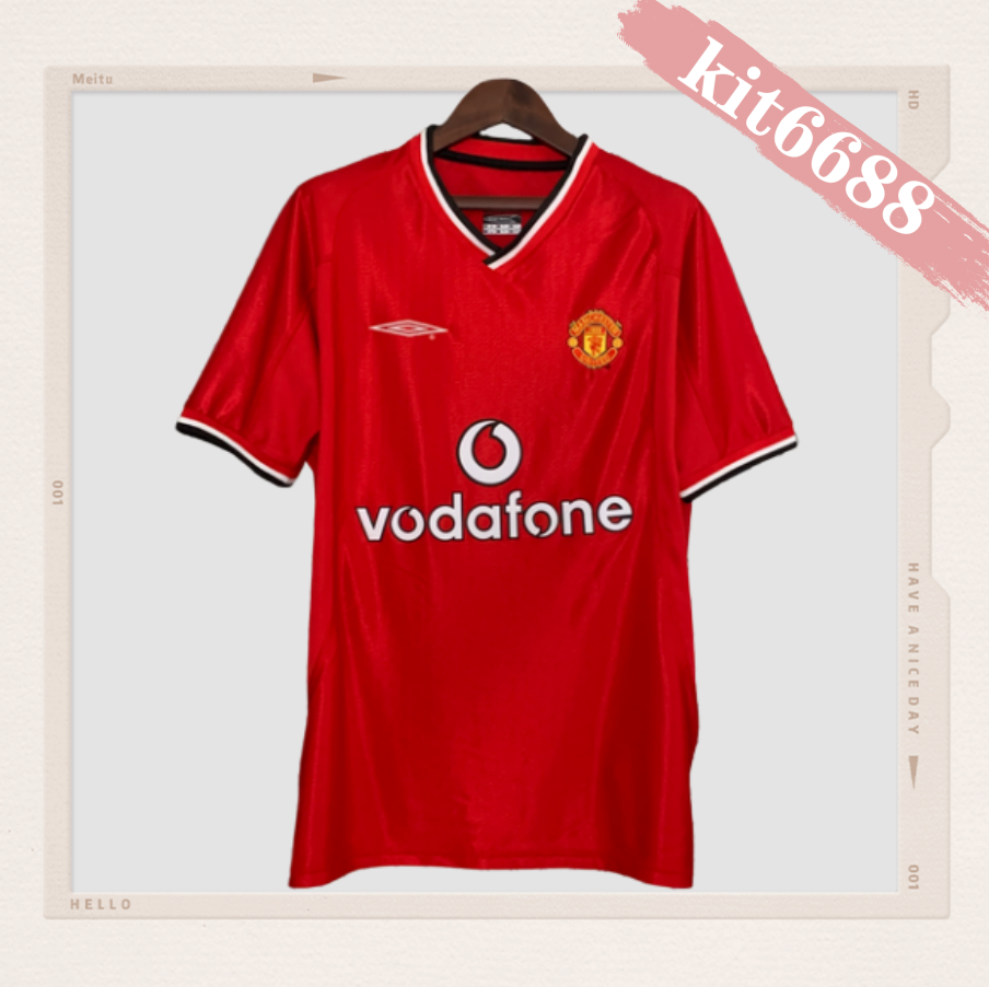 00/02 Manchester United  Home  Retro football  soccer  jersey