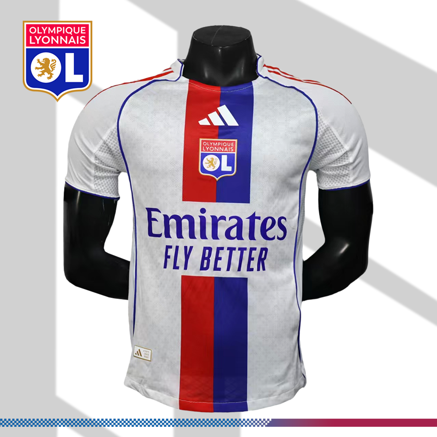 2025/2026 Lyon Home Football Shirt (Player)