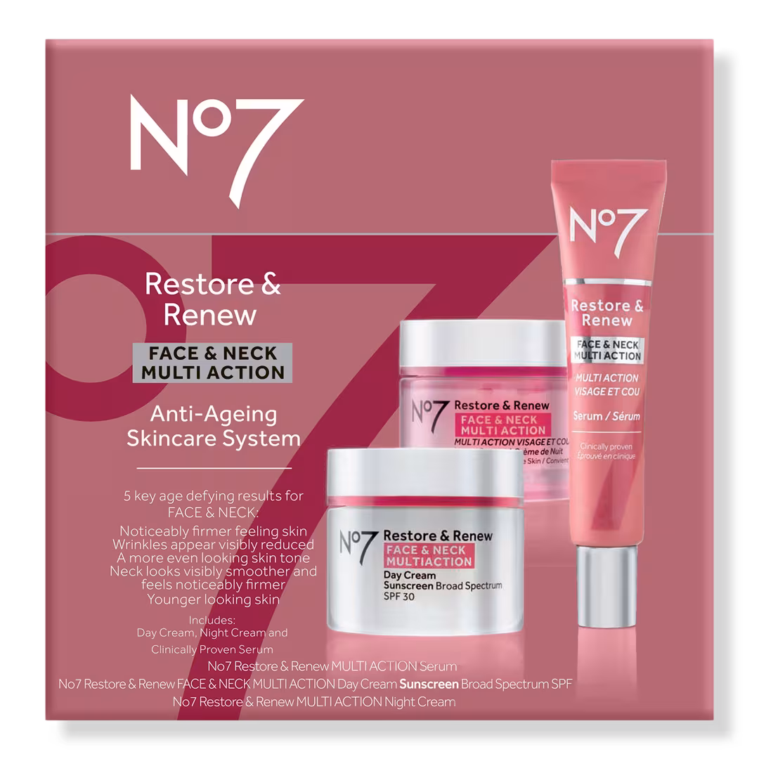 No7  Restore & Renew Multi Action Face & Neck Skincare System