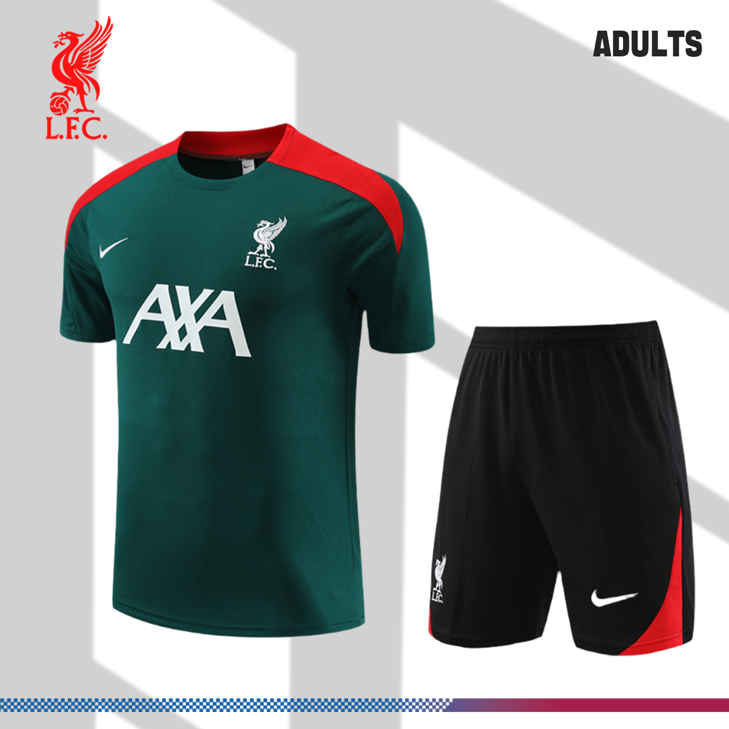 2024/2025 Liverpool Green Adult Short Sleeve Training Wear (Adult Kit)
