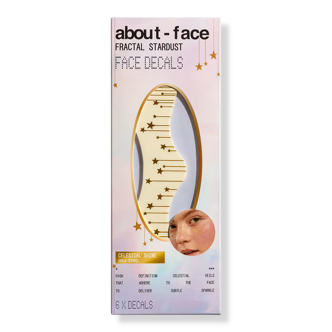 about-face  Fractal Stardust Face Decals - Celestial Shine