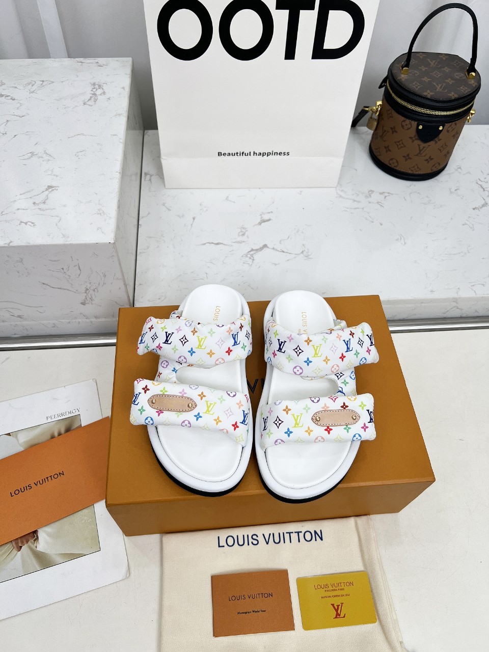 LV x TM Pool Pillow Comfort Mule Sandal
