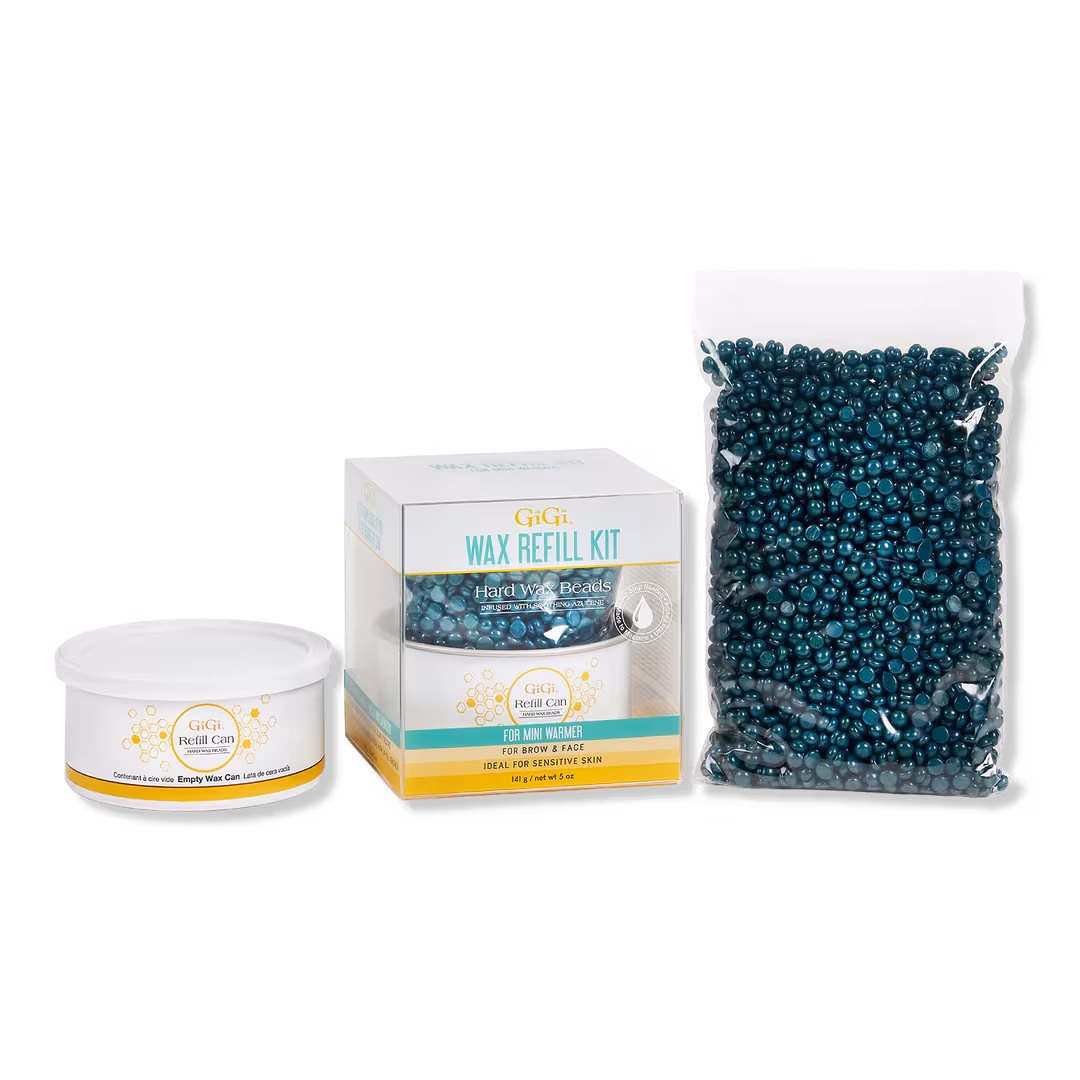 Gigi  Wax Refill Kit, Hard Wax Beads and Refill Can