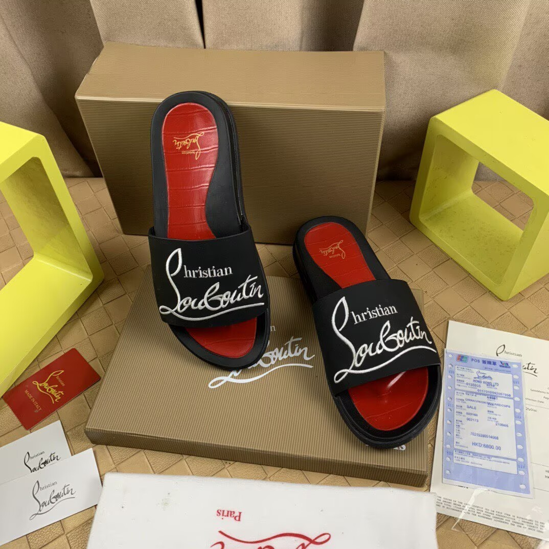 CHRISTIAN LOUBOUTIN SLIPPERS - CCSHOES