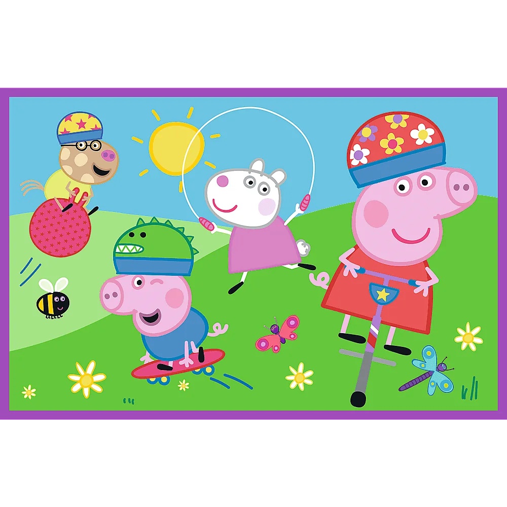 Puzzle Świnka Peppa 2 X 24 El. Peppa Na Placu Zabaw