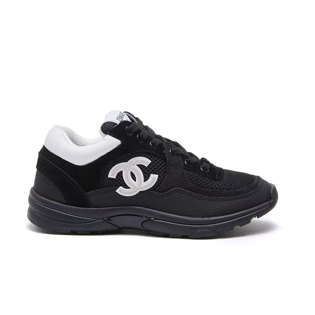 Chanel Suede Mesh Sneakers
