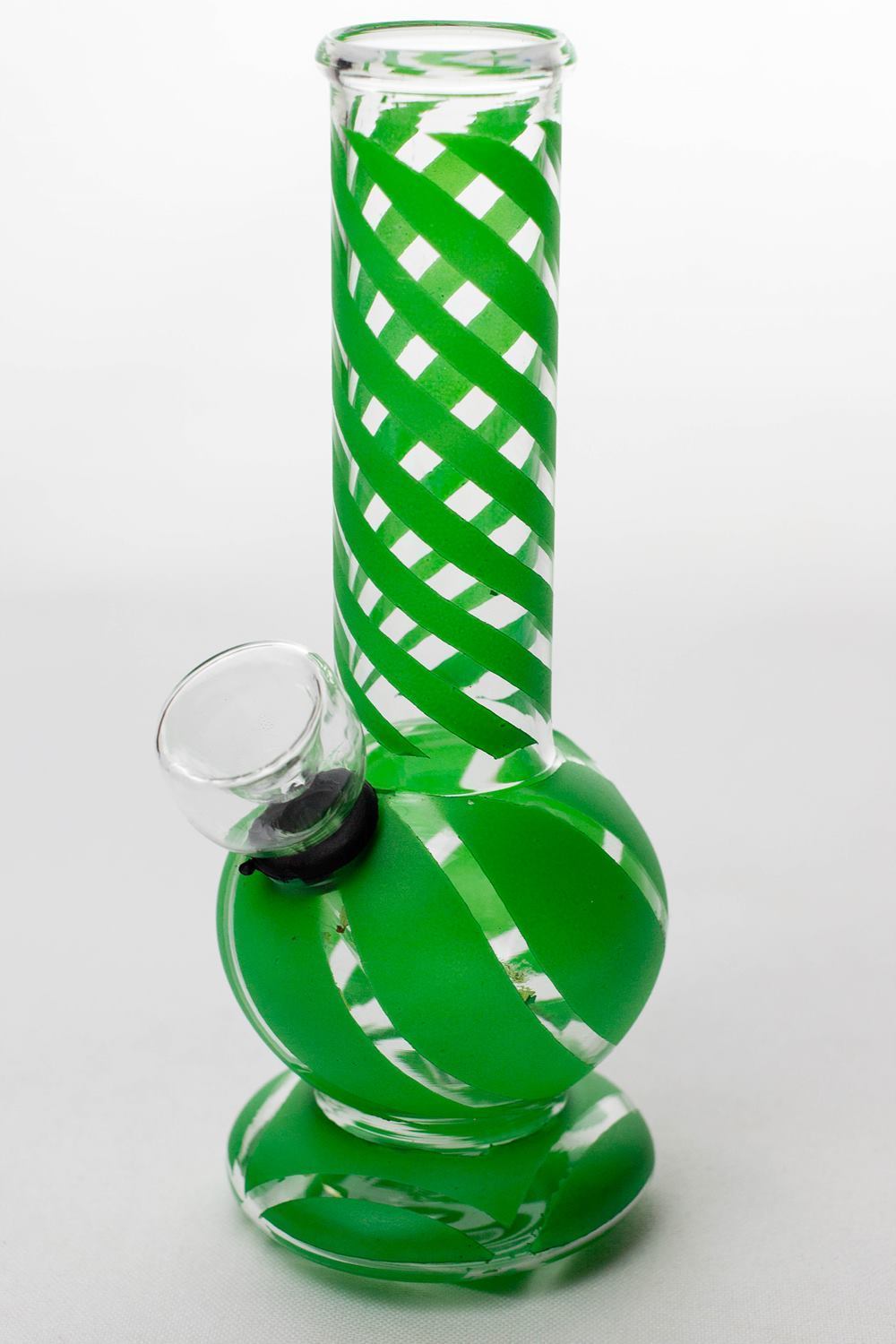 6 Hollow Base Glass Water Bong