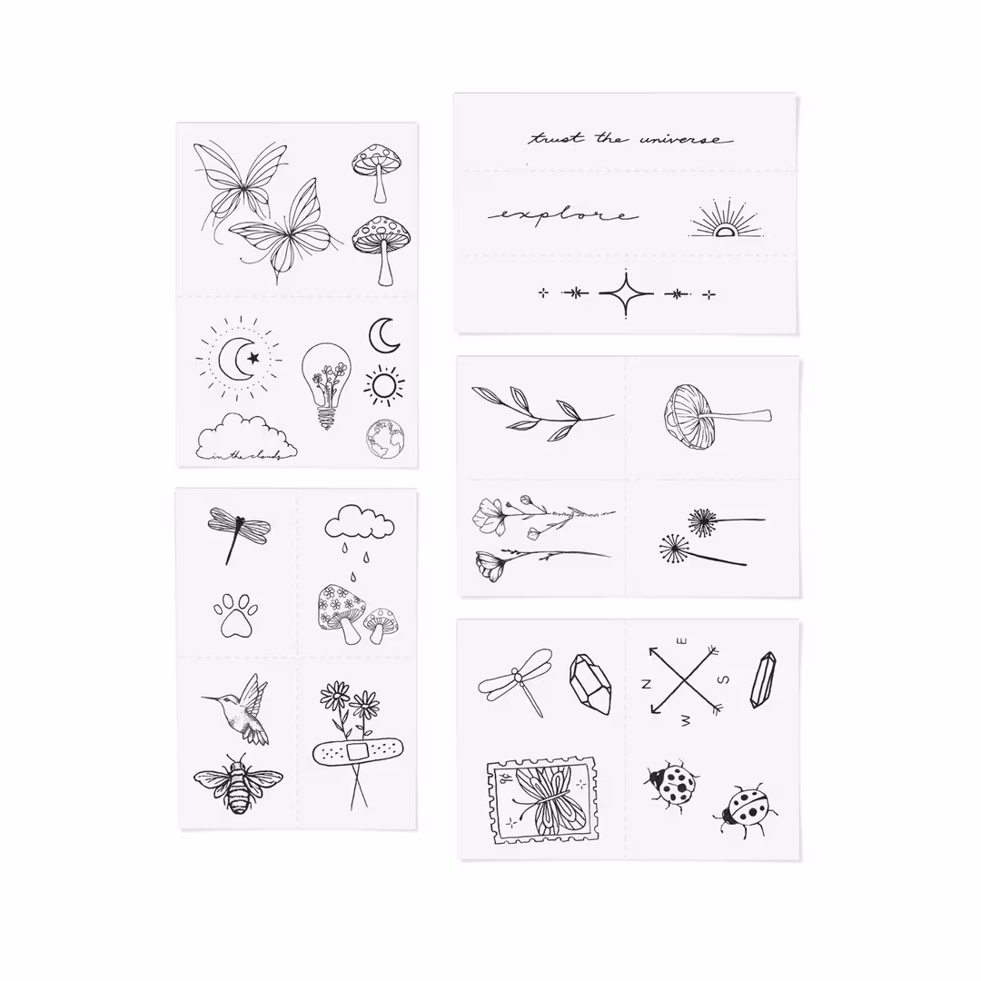 Inked by Dani  Explorer Temporary Tattoo Pack