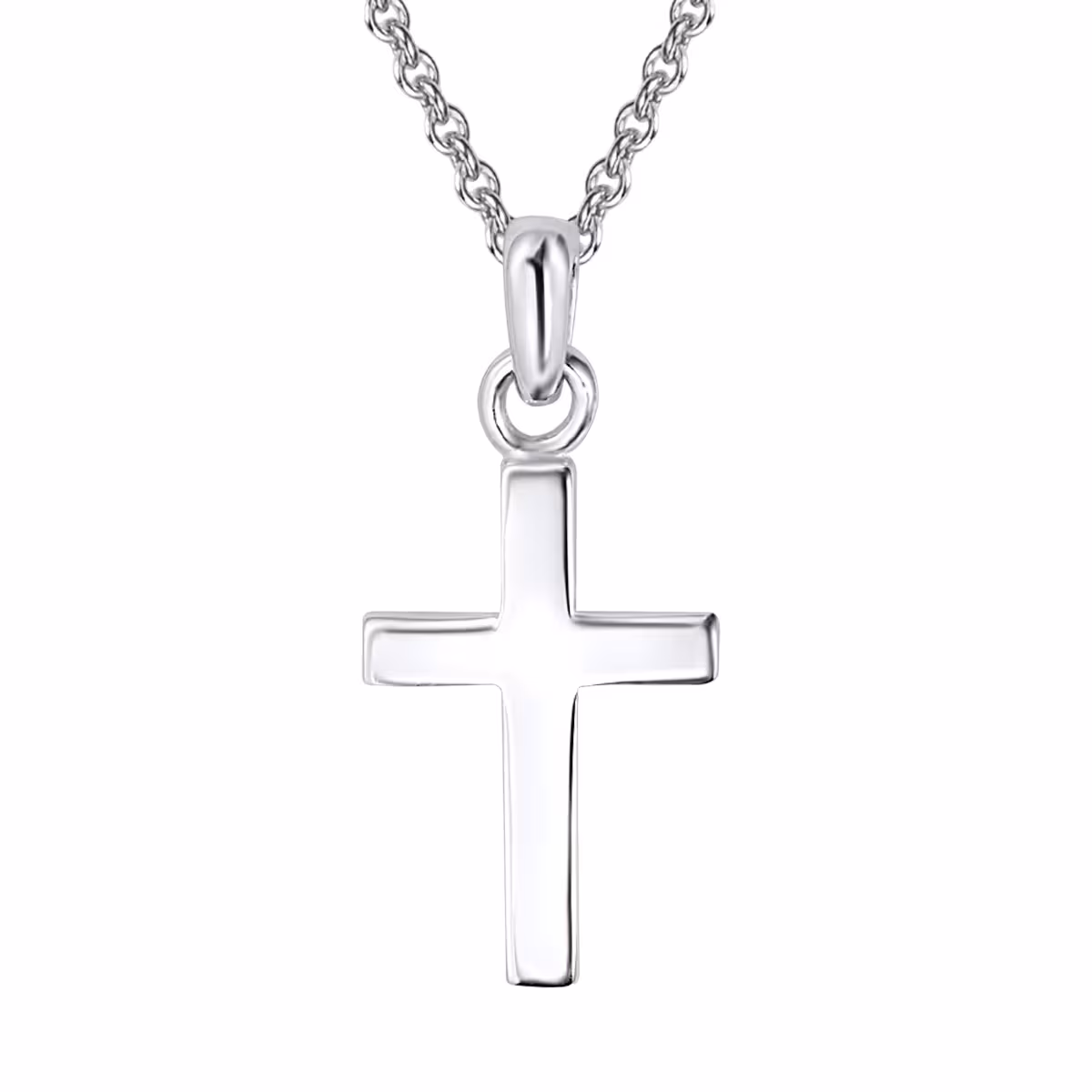 Halskette Kreuz Sterling Silber in Silber