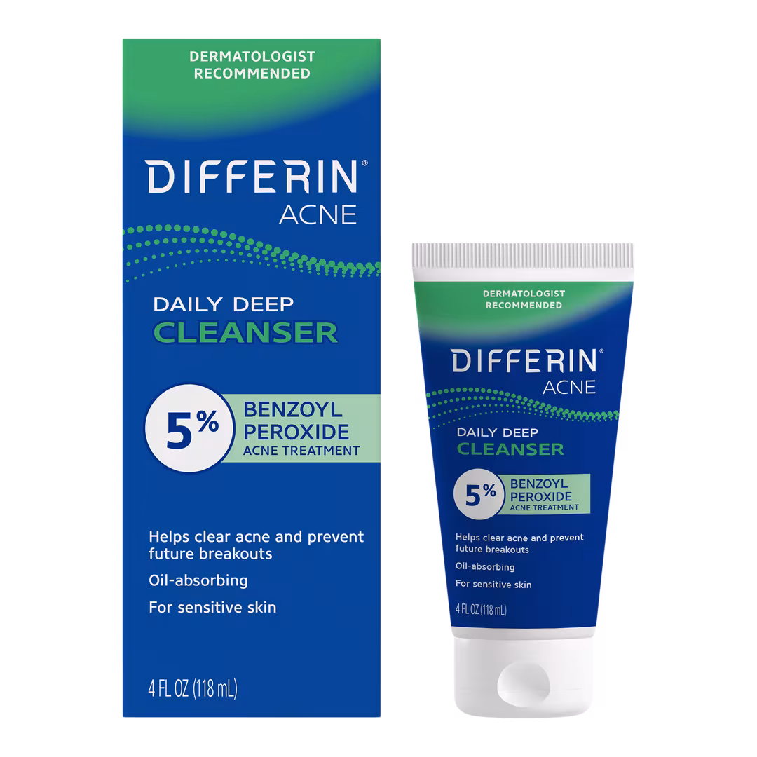 Differin  5% Benzoyl Peroxide Daily Deep Cleanser