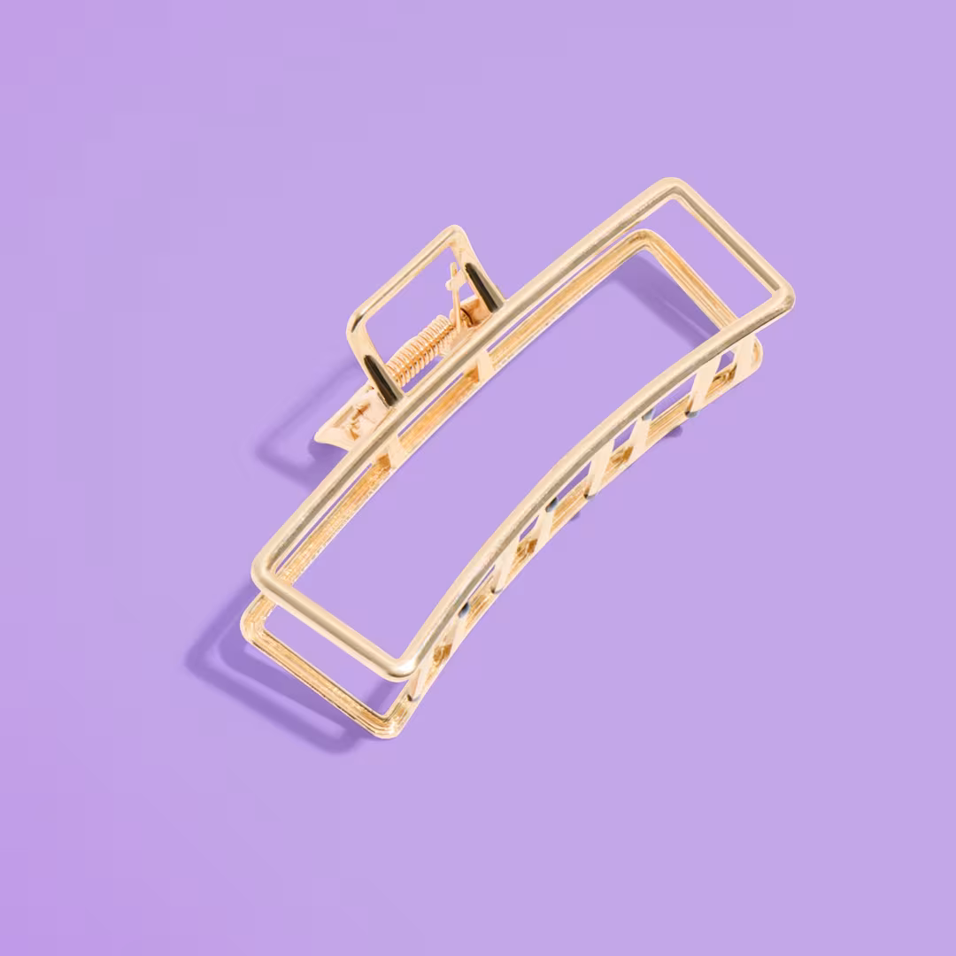 GIMME beauty  Rectangle Metal Claw Clip for Thick Hair