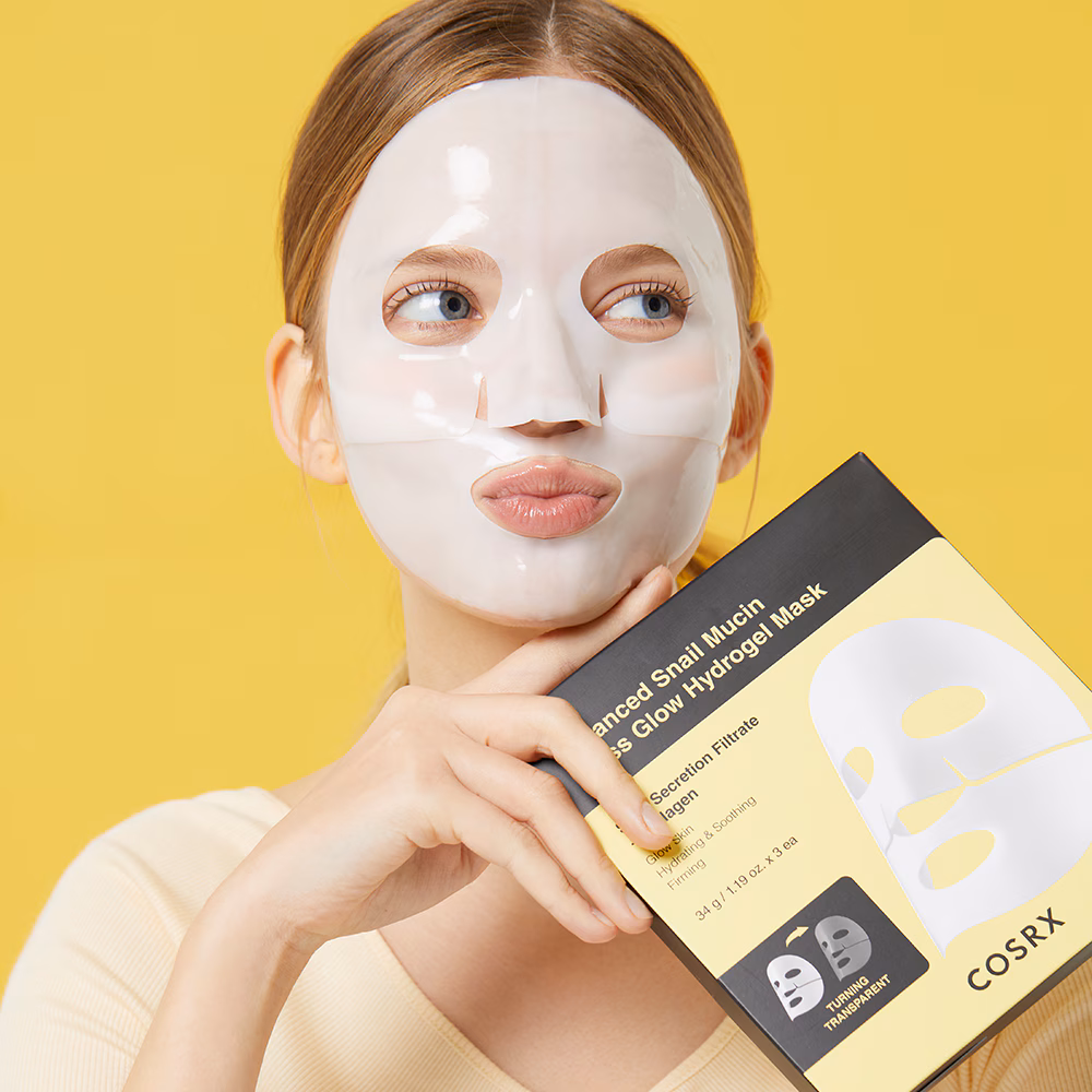 Advanced Snail Mucin Glass Glow Hydrogel Mask