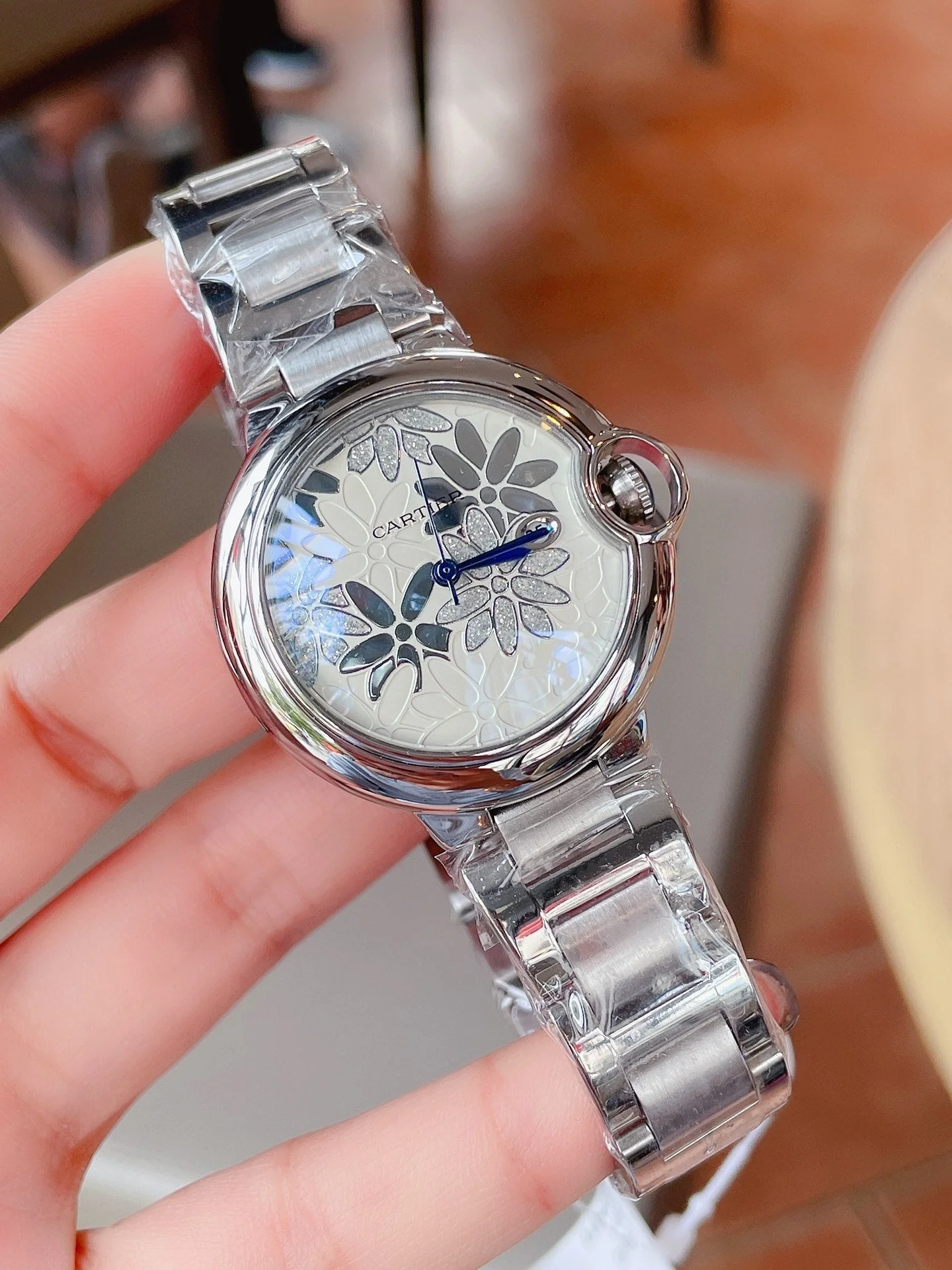 Cartier Watch BALLON BLEU 33MM CUSTOM DIAL STEEL CASE
