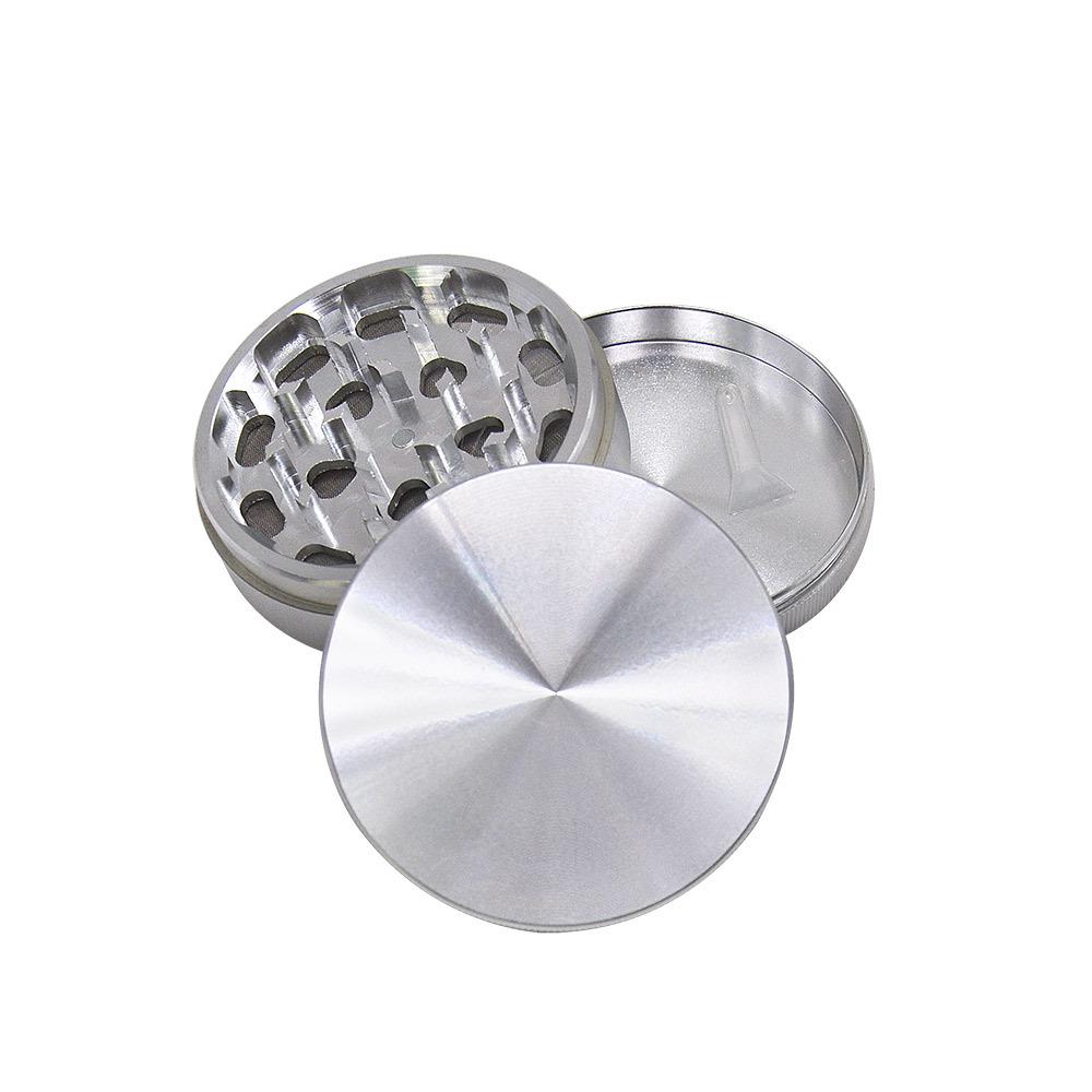 Silver Aluminum Alloy Weed Grinder 3 Piece