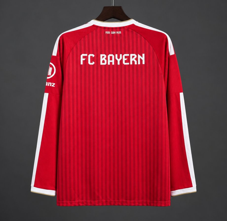 2026/2027 Bayern Munich Home Long-Sleeve Football Shirt (Fan Edition)