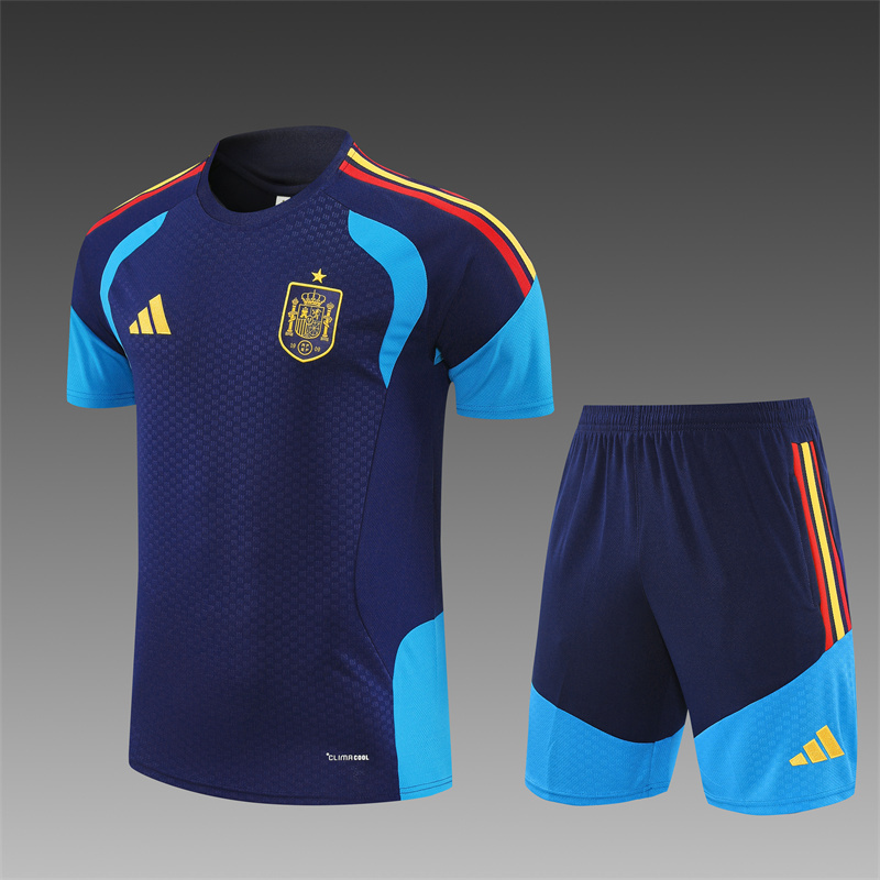 2026 Spain Adult/Kids Training clothes short sleeves shorts
