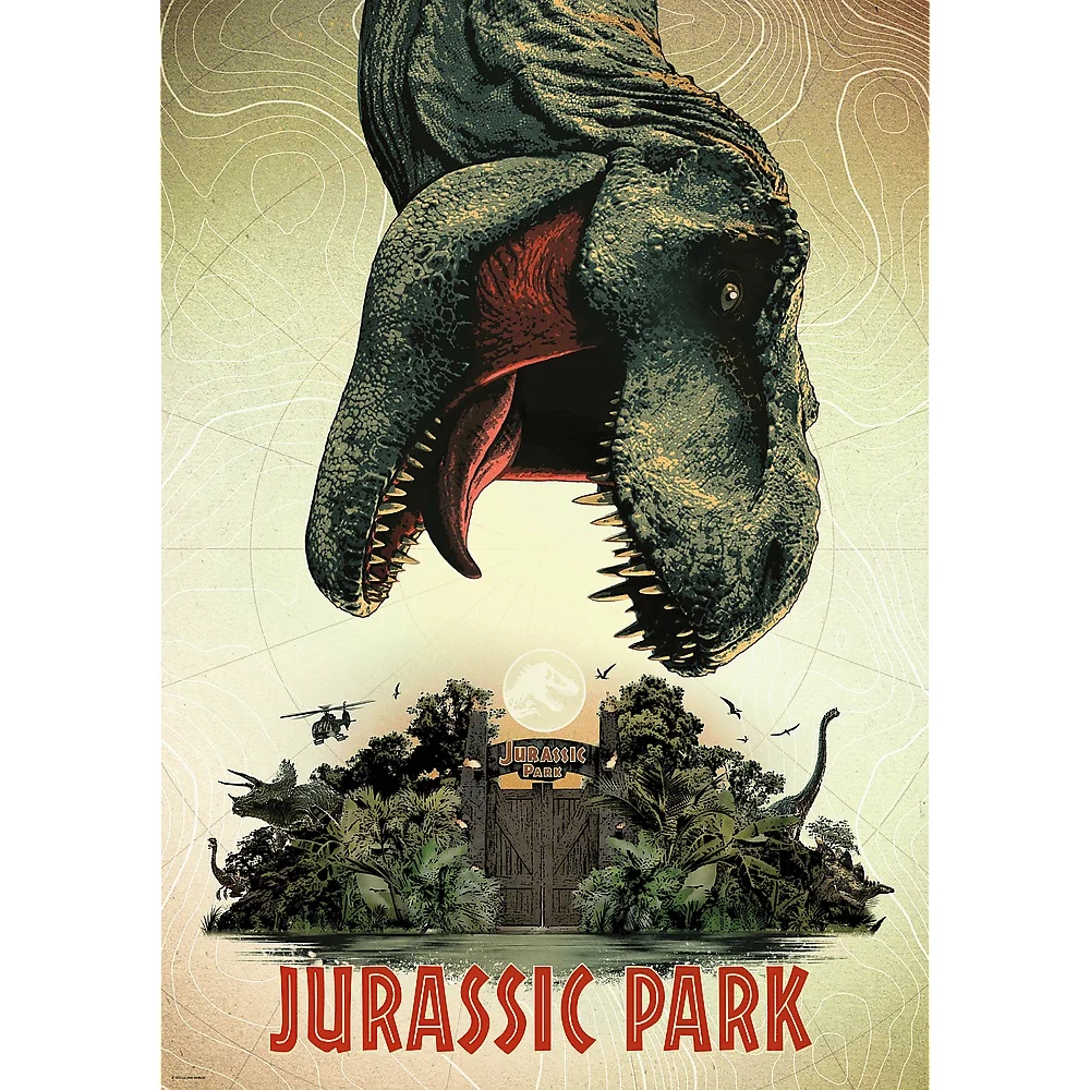 Puzzle Premium Plus Quality Jurassic Park 1000 El. Movie Posters