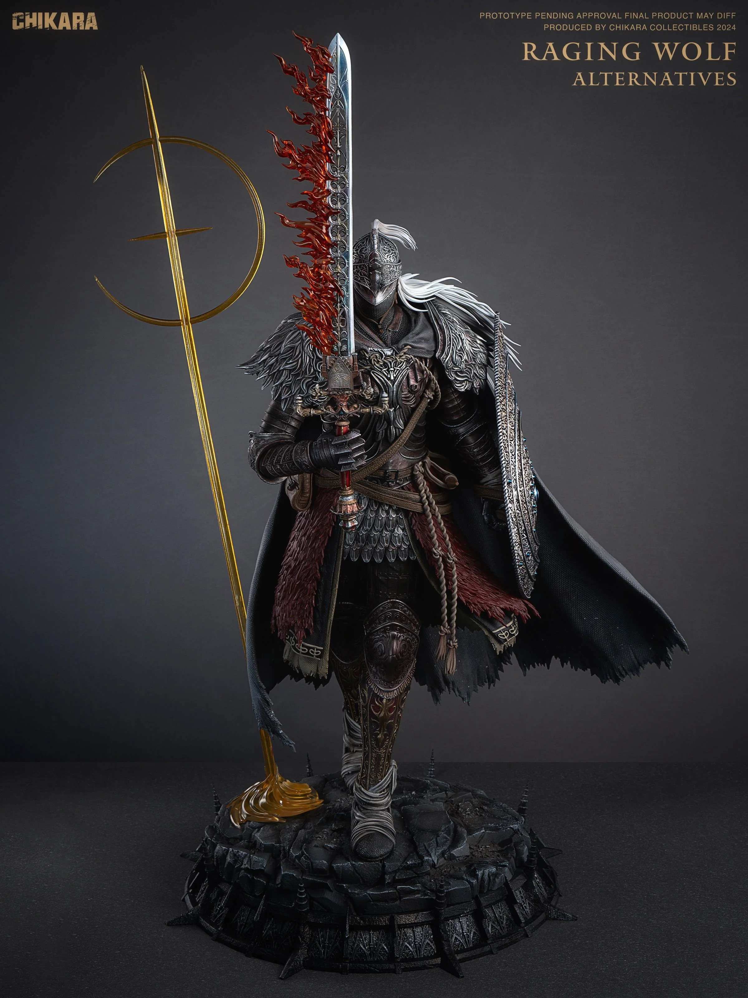 Elden Ring - Vargram the Raging Wolf | 1:4 Resin Statue