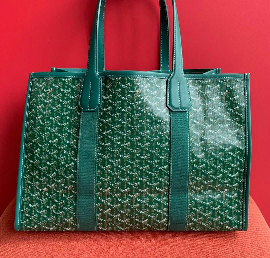 Replica Goyard VILLETMMLTY08CL08X Villette Tote Bag MM Green