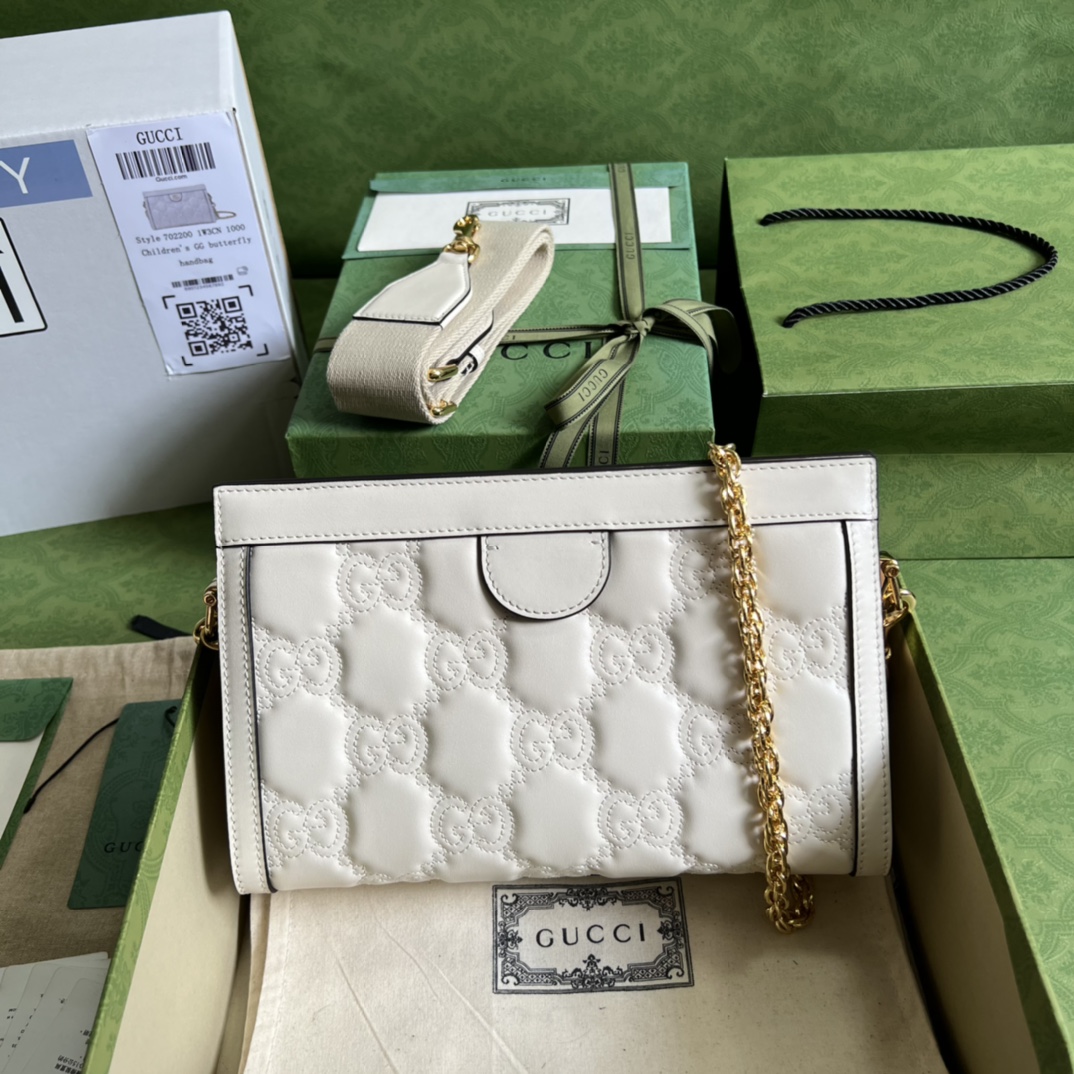 Gucci GG matelass?? leather small bag 702200