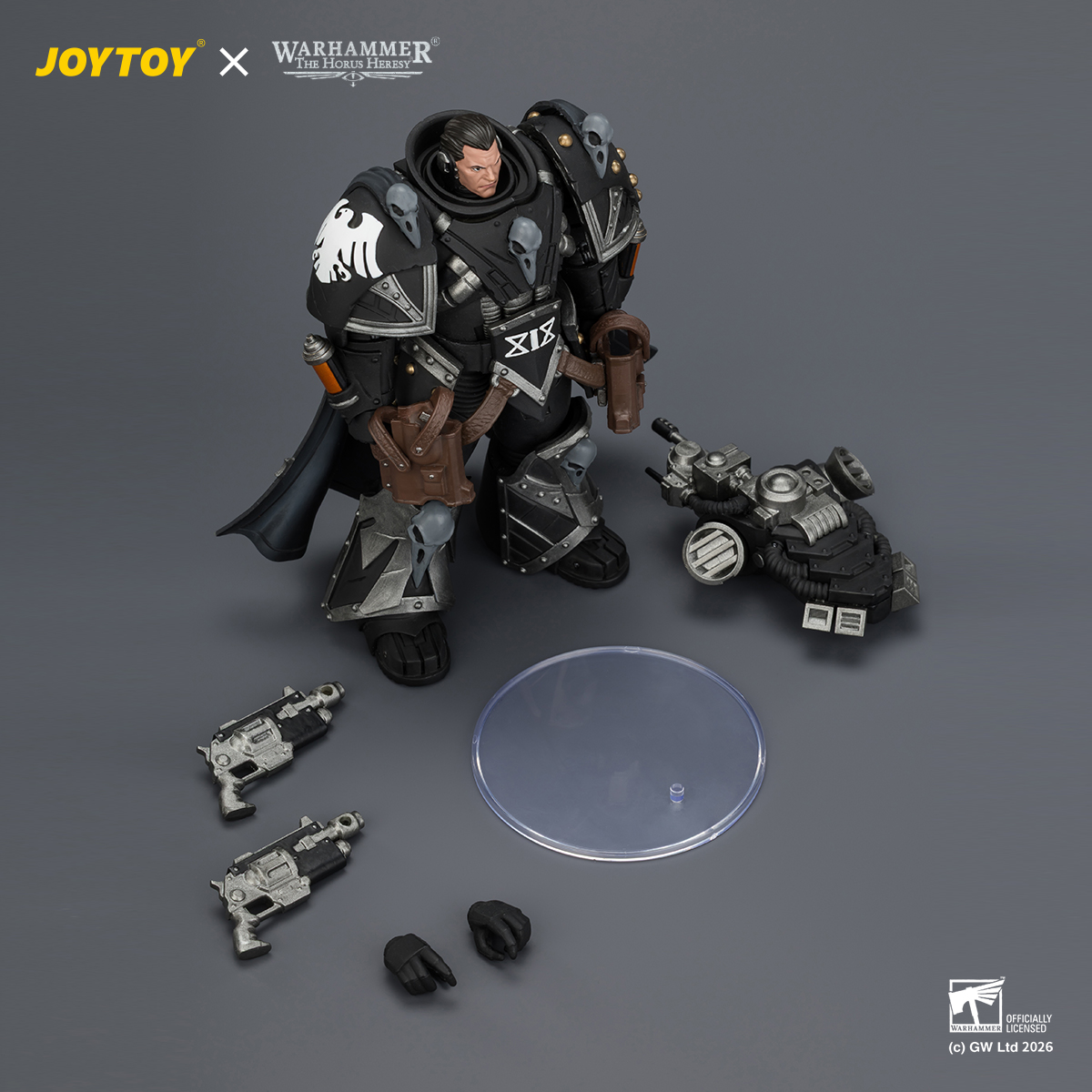 JOYTOY JT04346 Warhammer The Horus Heresy 1:18 Raven Guard Kaedes Nex the Blood Crow with Fulcrum hand cannons - JOYTOY WORLD