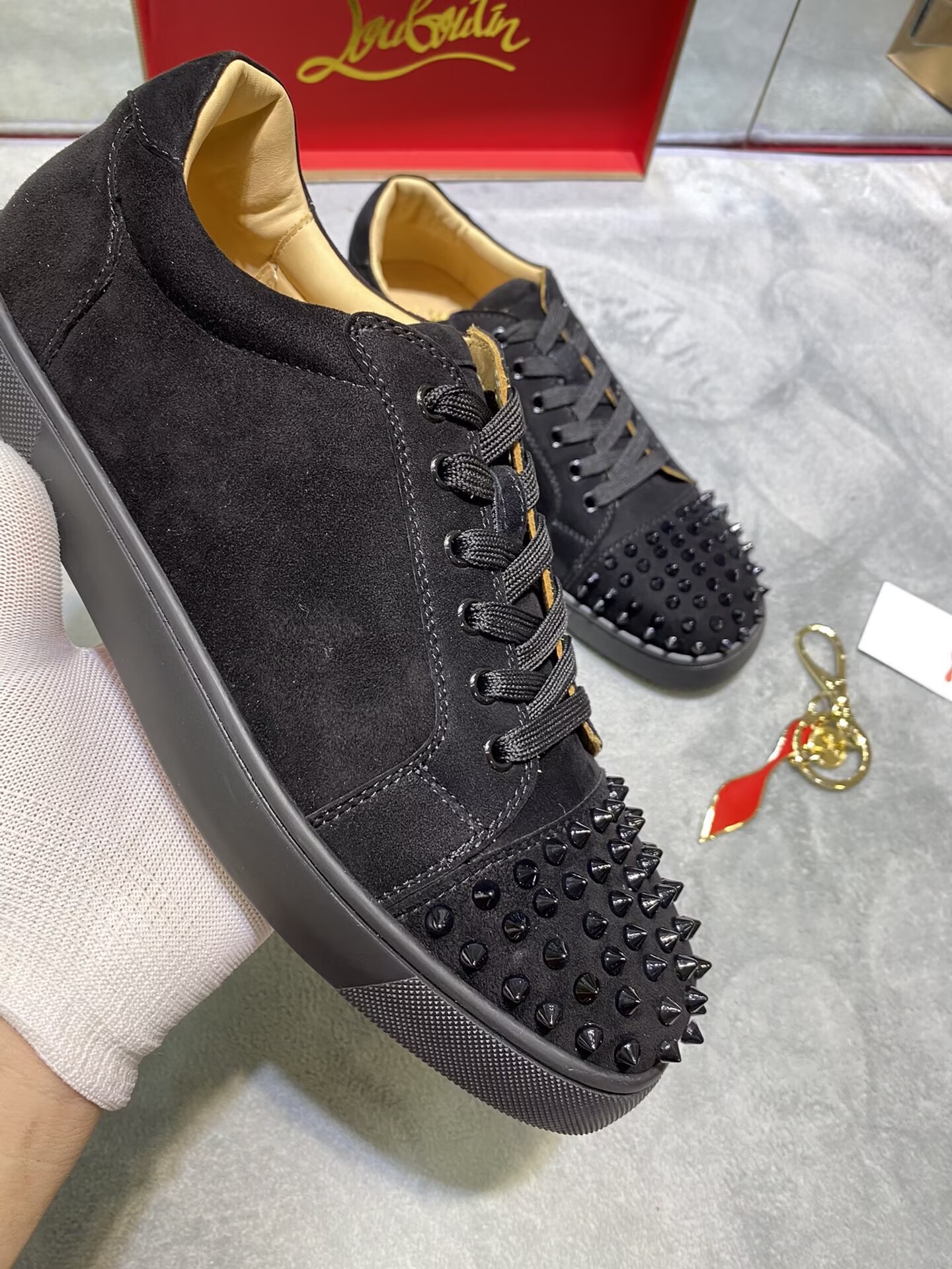 Christian Louboutin Louis Junior Spikes - CCSHOES