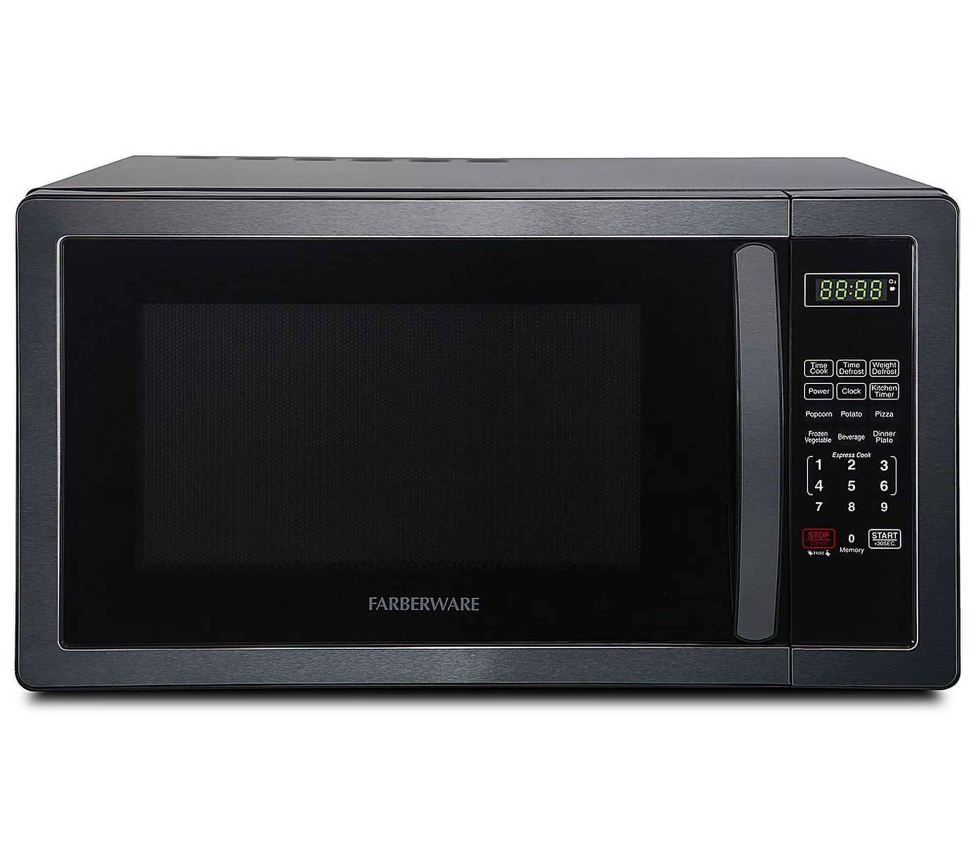 Classic 1.1 Cu. Ft. Countertop Microwave Oven - Black stainless steel