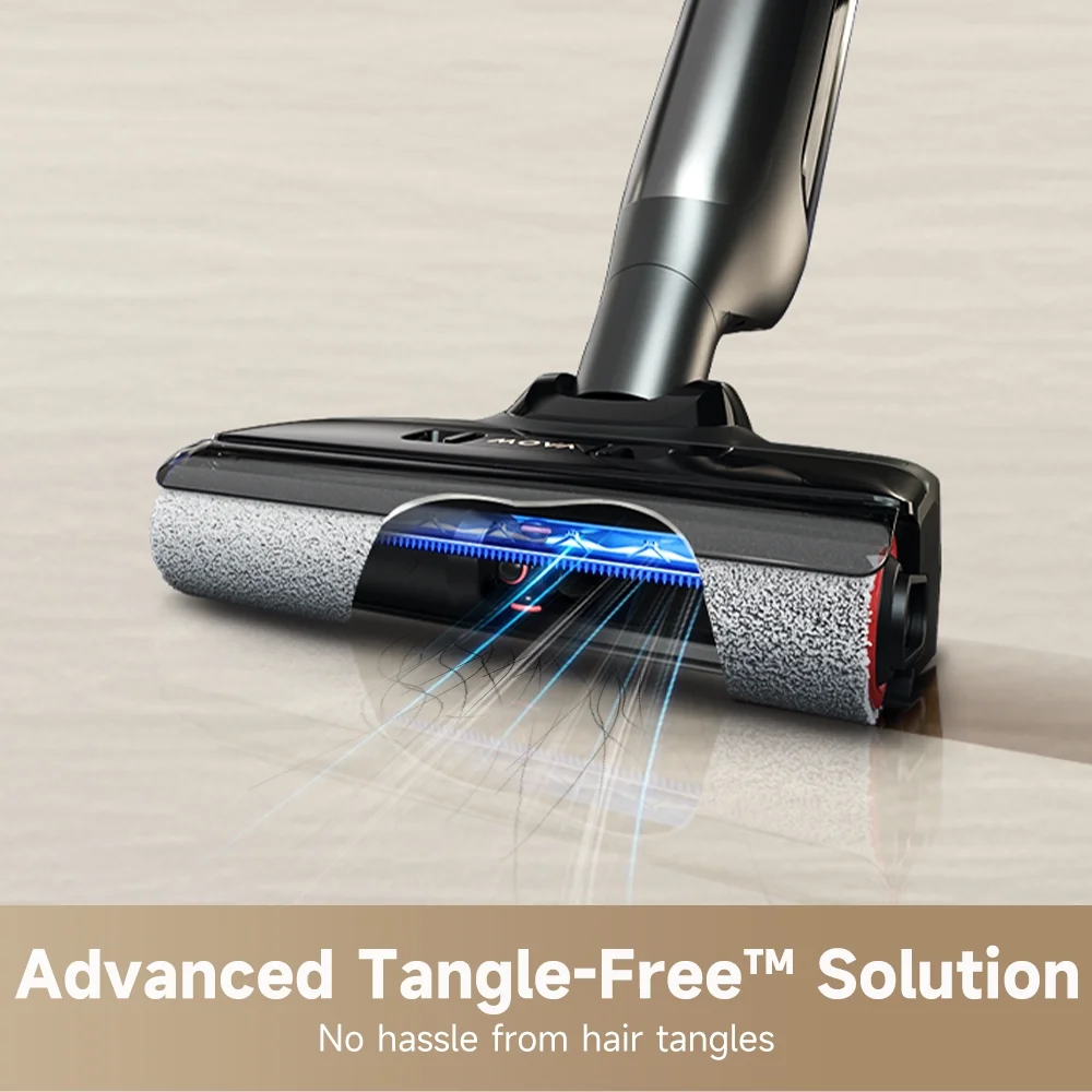 MOVA M10 Cordless Wet Dry Vacuum,Dual-Edge Self-Cleaning,18bar Suction,Zero-Tangle