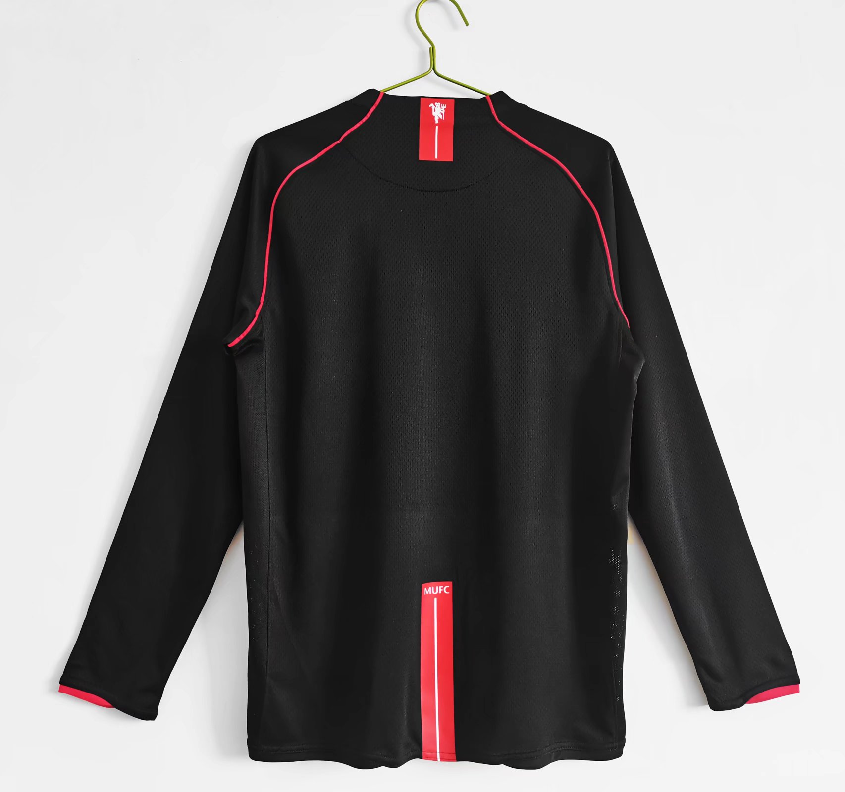 07-08 Retro Long Sleeve Manchester United Third  Away Soccer Jersey