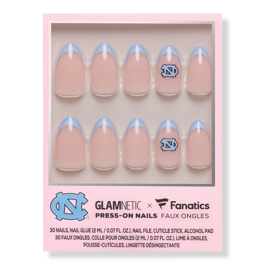 Glamnetic x Fanatics Nail  North Carolina Tar Heels Press-On Nails
