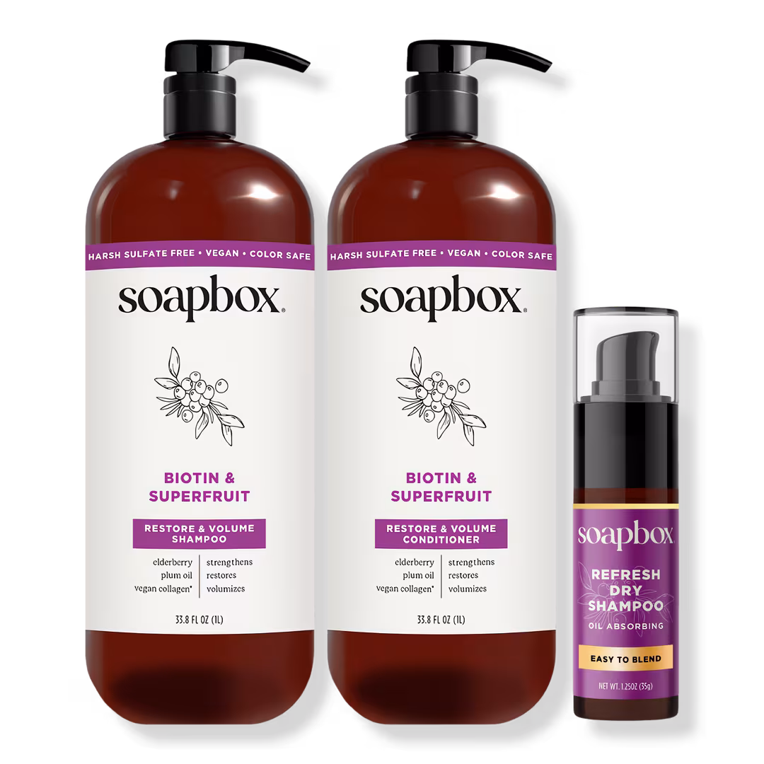Soapbox  Biotin & Superfruit Volumizing Haircare Set