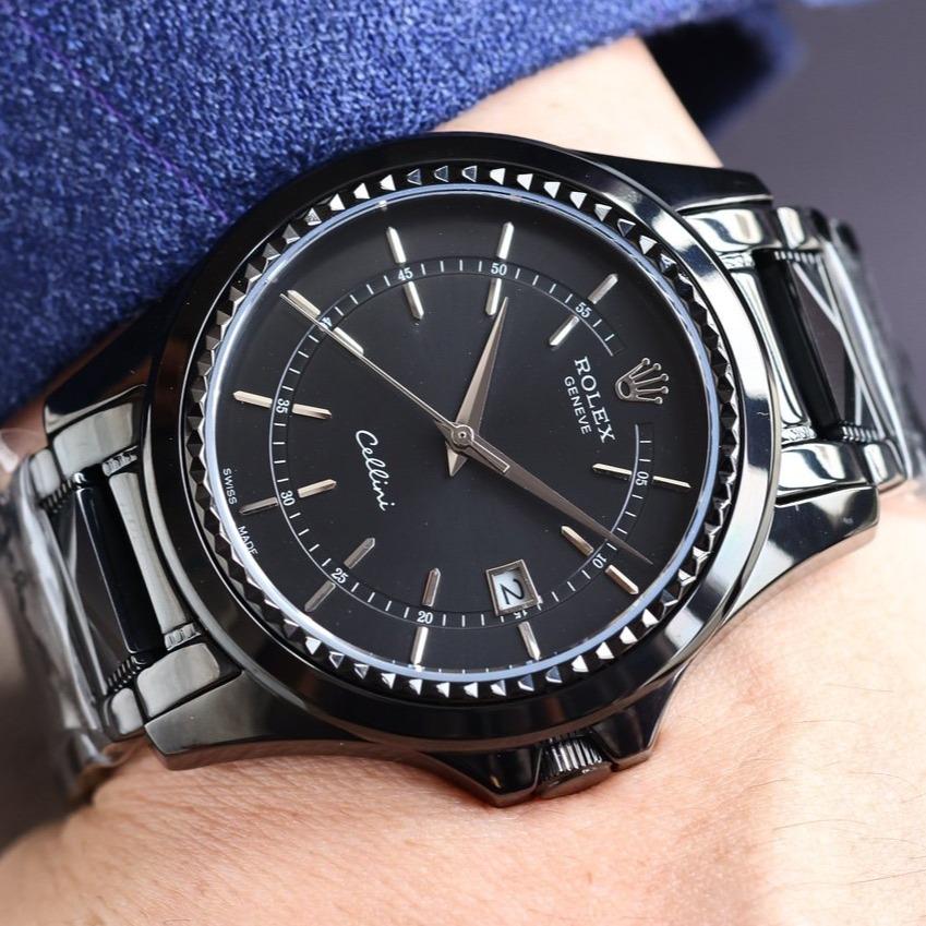 Rolex Watch CELLINI DATE 42MM BLACK DIAL Watch
