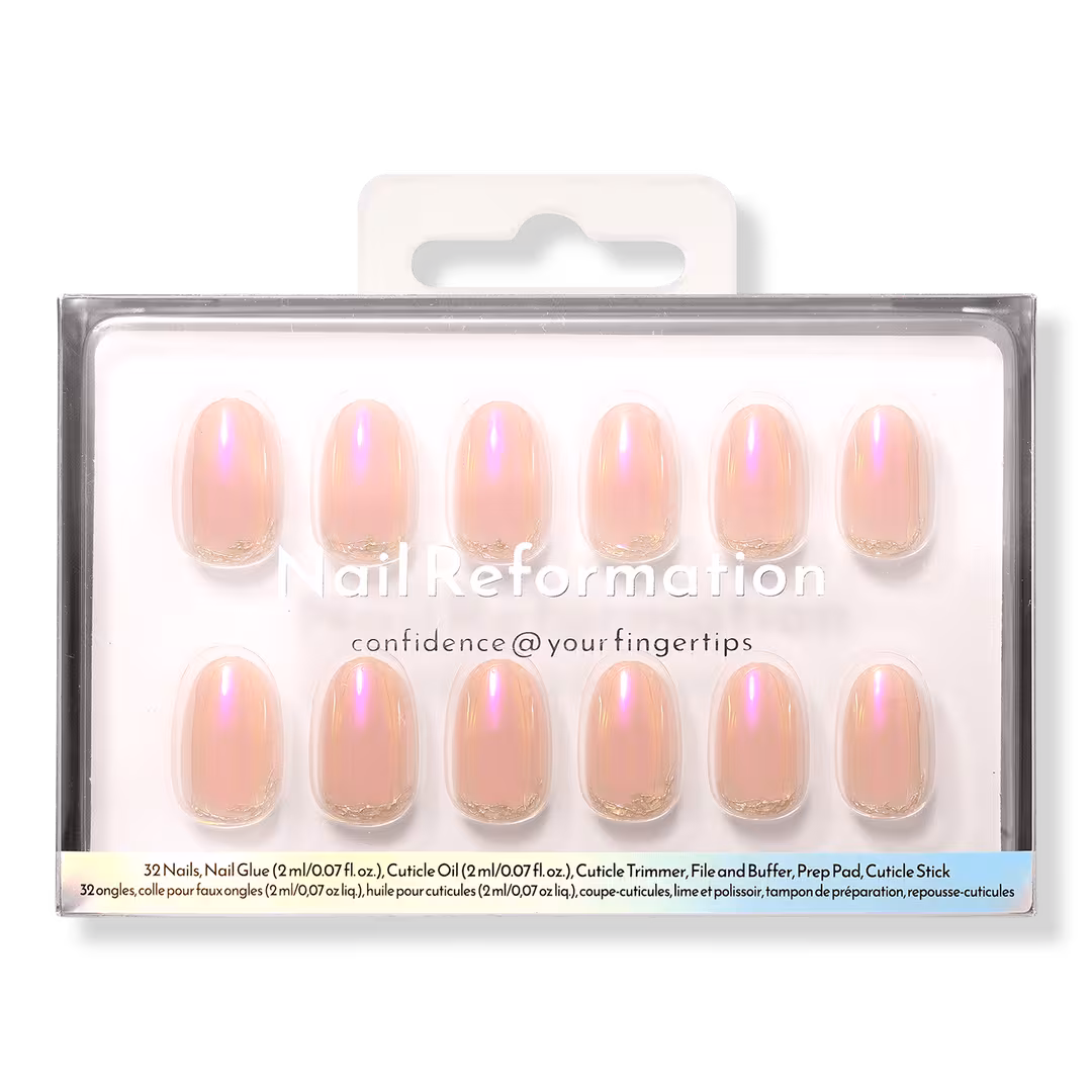 Nail Reformation  Glass Rose Press On Nails