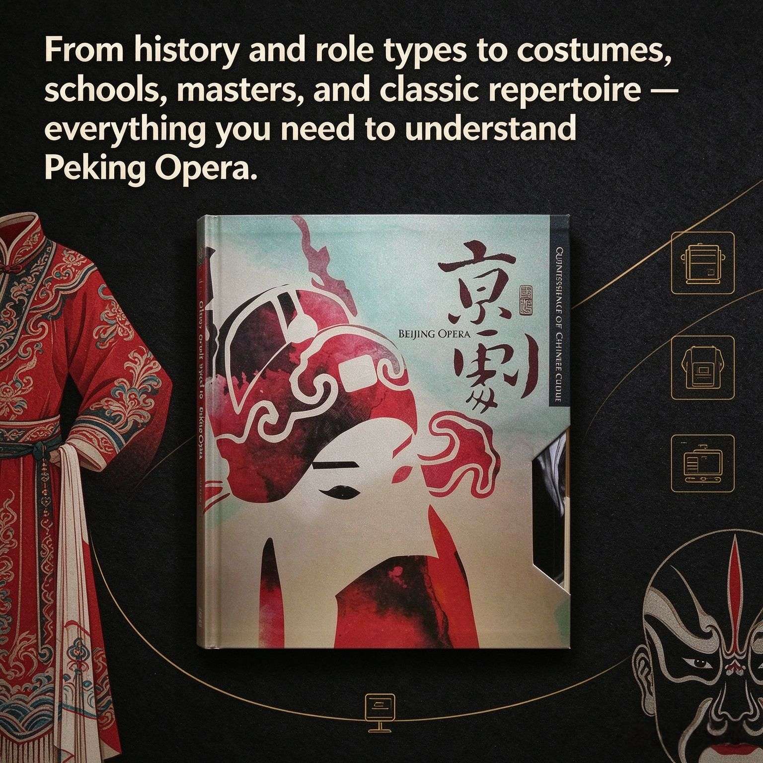 Peking Opera: A Comprehensive Introduction to China‘s National Treasure (Bilingual Chinese-English, 4-Volume Set)