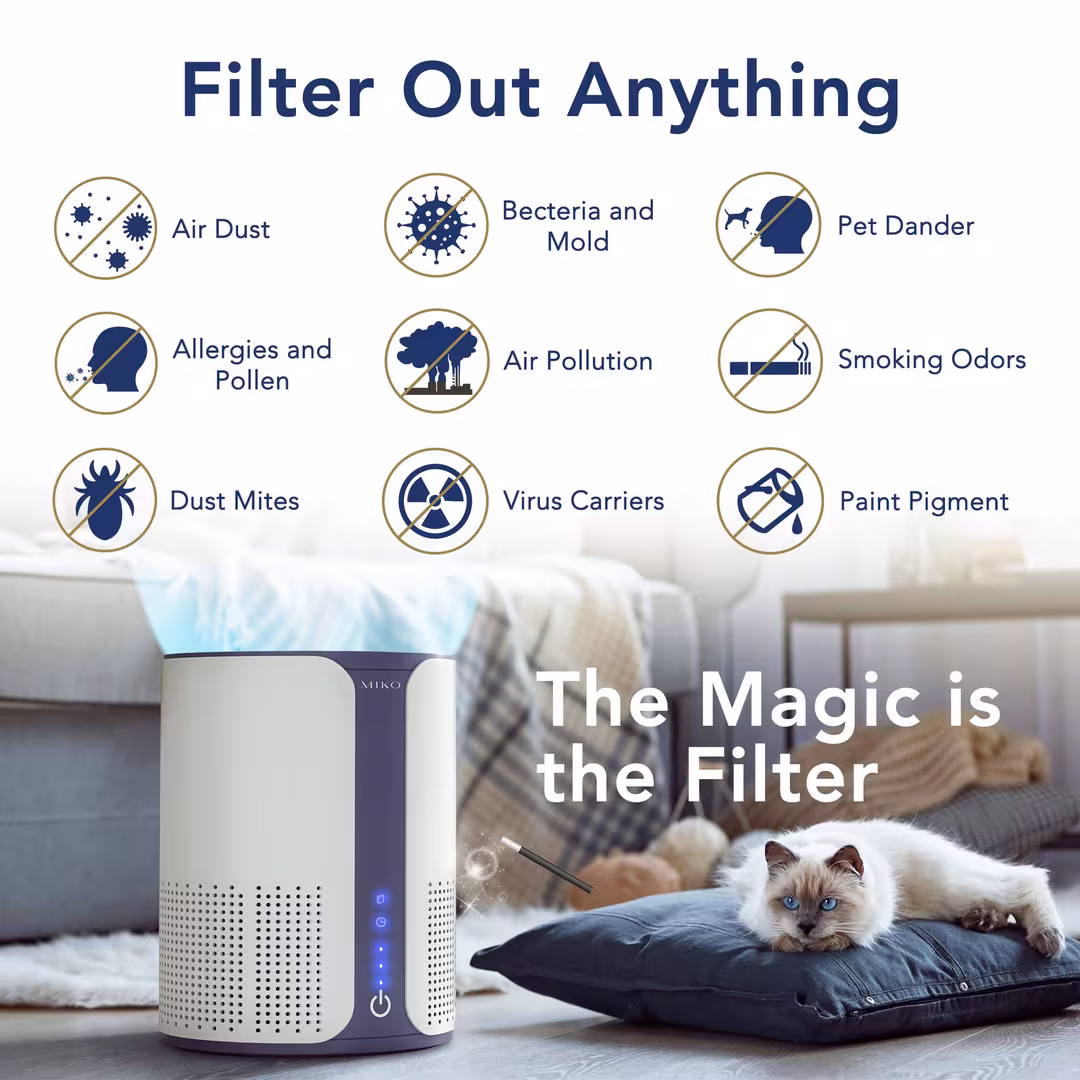 Miko  Ibuki True HEPA Air Purifier with Auto Mode and Diffuser